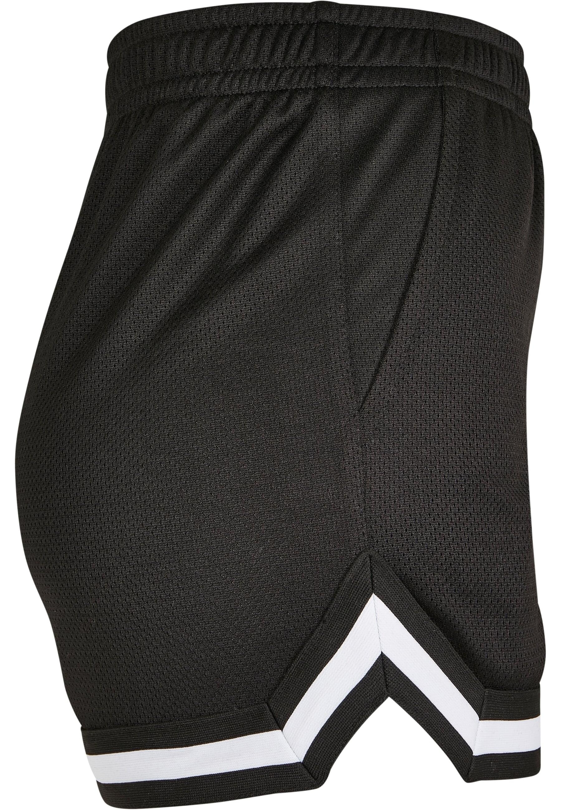 URBAN CLASSICS Stoffhose »Urban Classics Damen Ladies Stripes Mesh Hot Pants«, (1 tlg.)