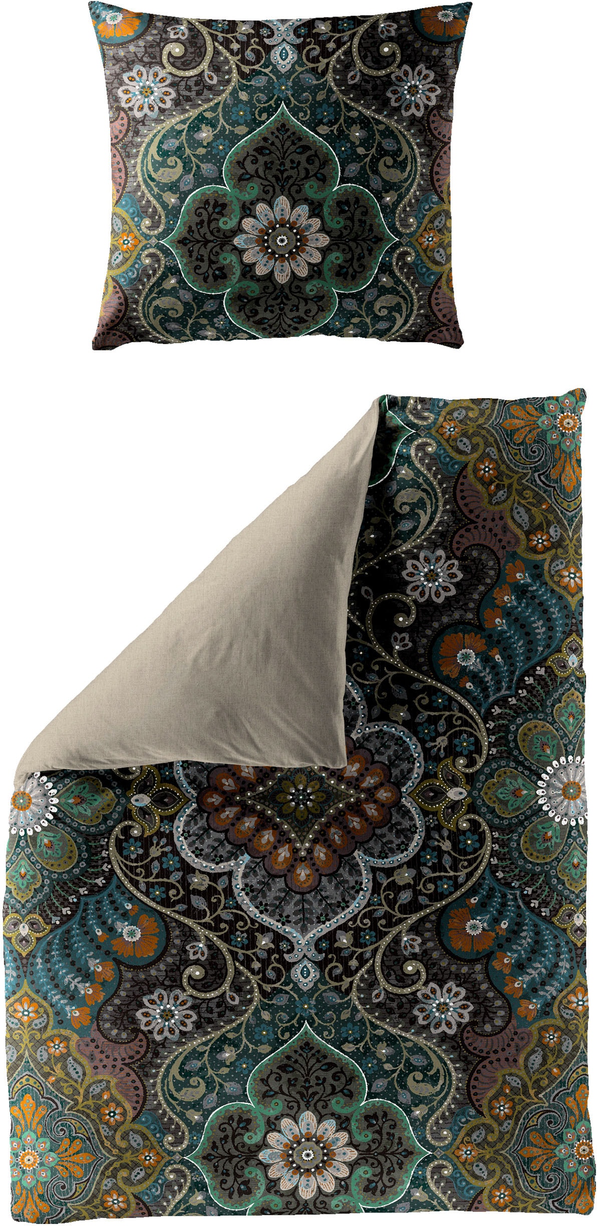 Jekatex Wendebettwäsche "MERAN" 2 Stk. Bettwäsche-Set aus 100% Baumwolle günstig online kaufen