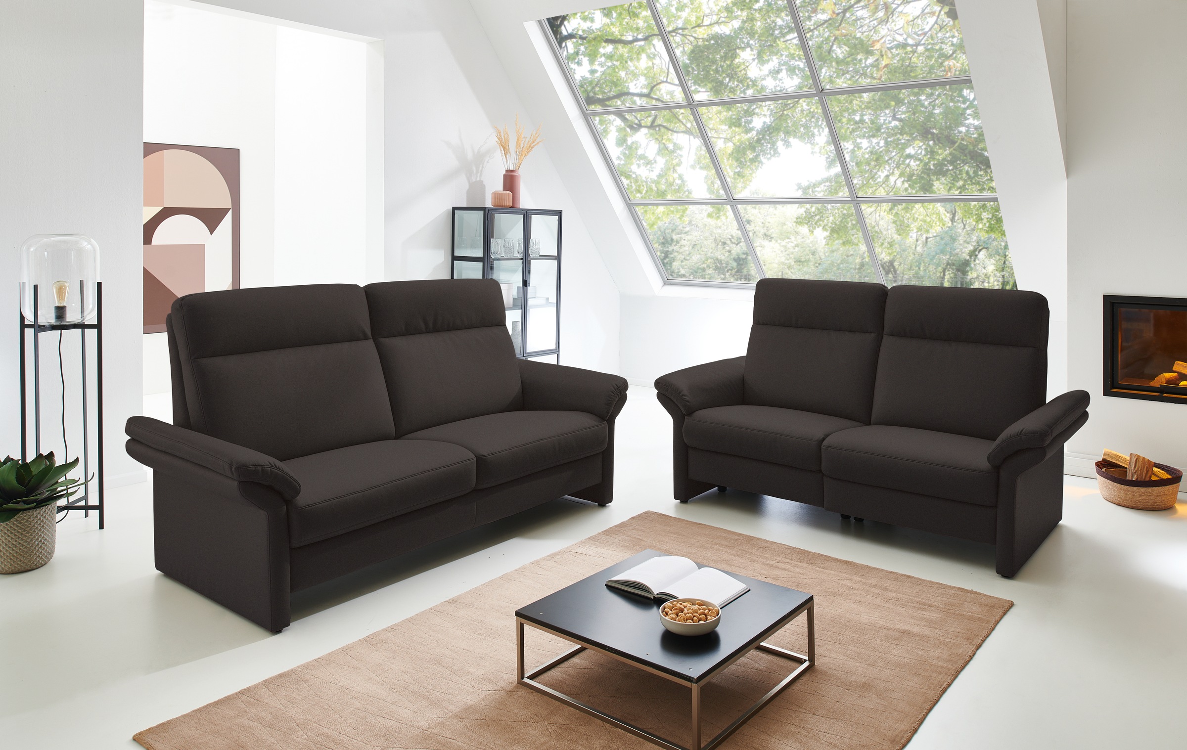 Places of Style 2,5-Sitzer »Senise, Breite 186 cm, Armteilverstellung, Federkern«, wahlweise auch mit Relaxfunktion auf beiden Seiten
