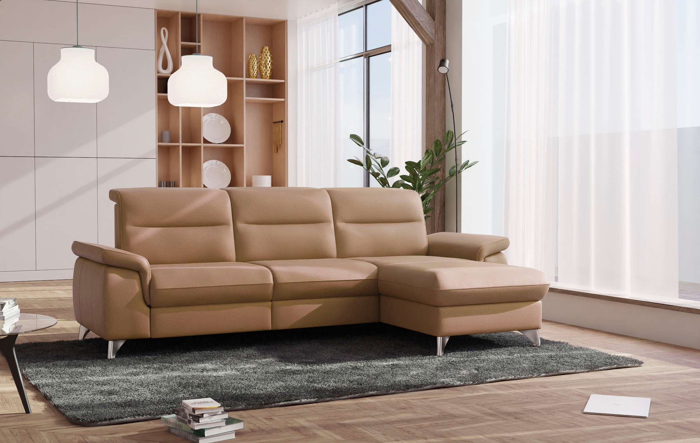 sit&more Ecksofa "Astoria L-Form" wahlweise mit motorischer Relaxfunktion günstig online kaufen
