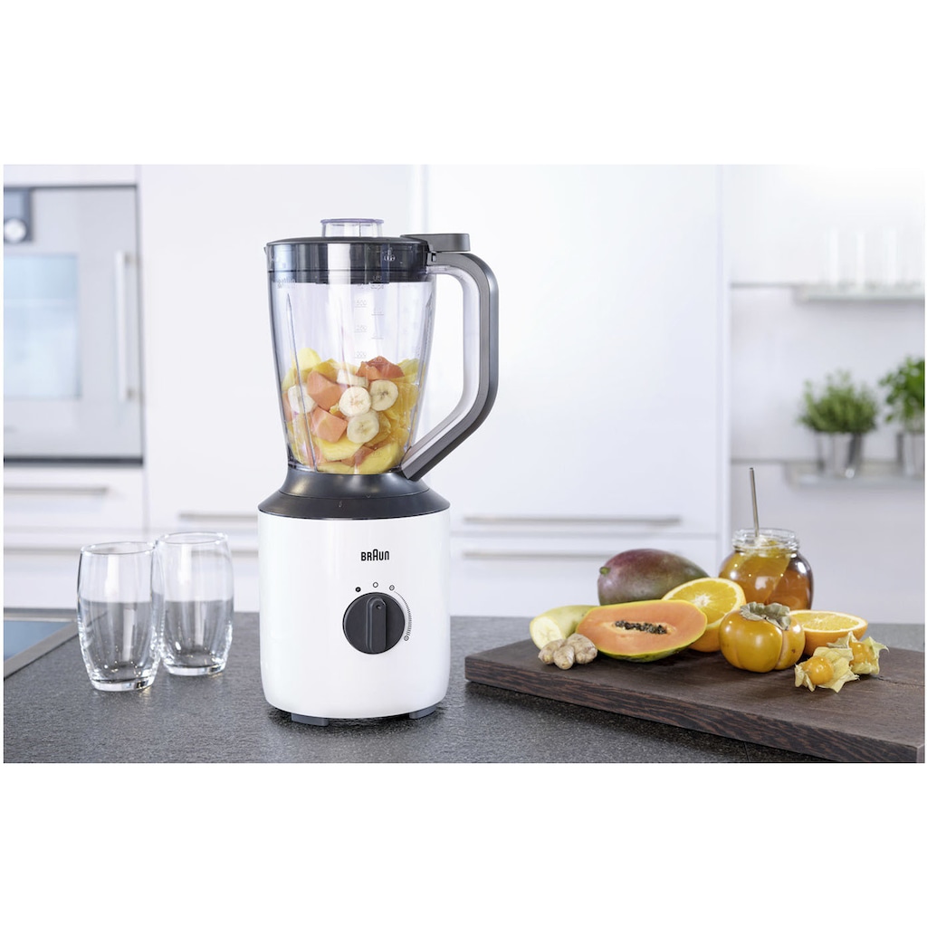 Braun Standmixer »PowerBlend 3 JB 3150 WH«, 800 W