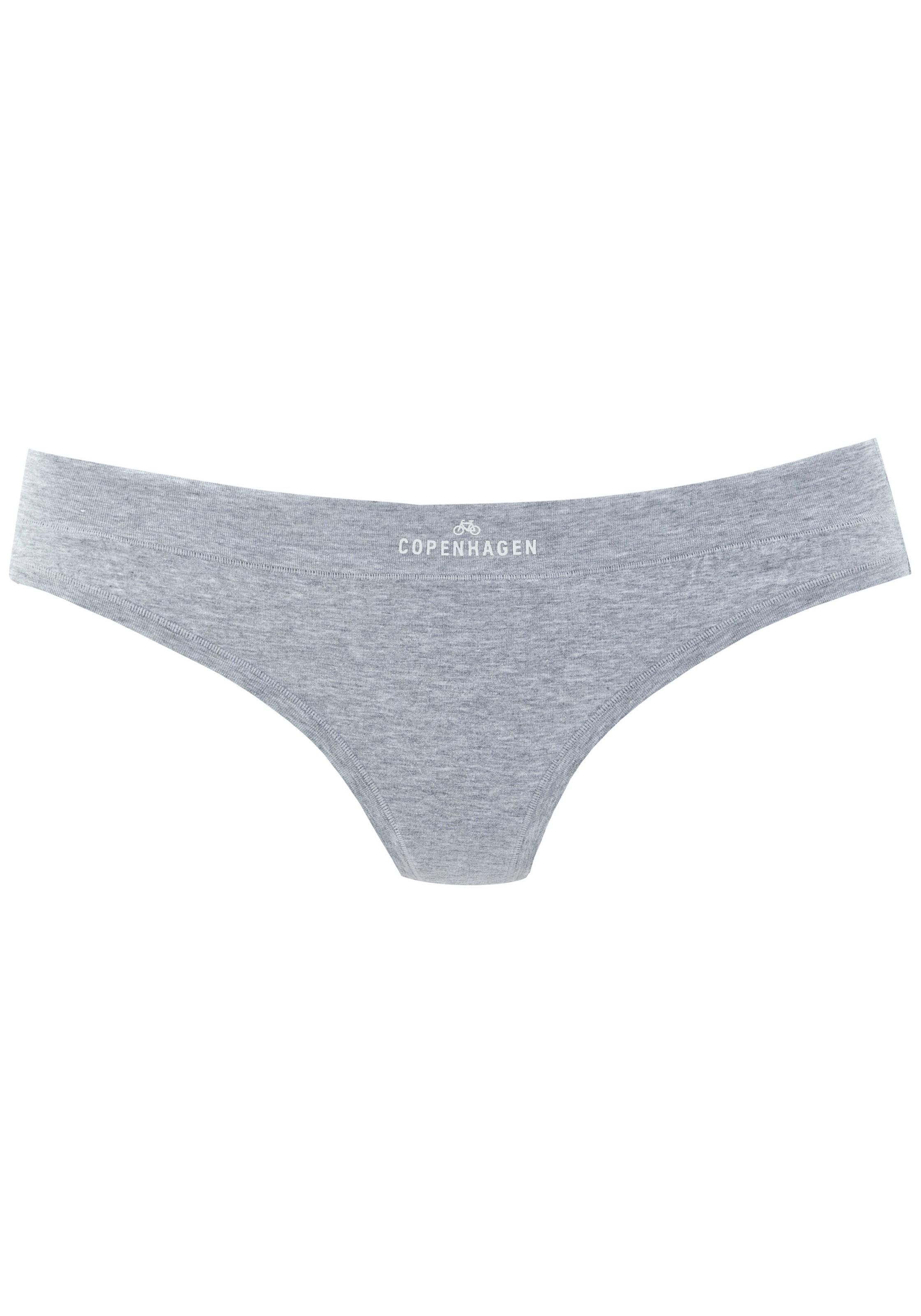 Copenhagen Studios String »mit Logodruck am Bund«, (3er-Pack), aus softer Bio-Baumwollqualität