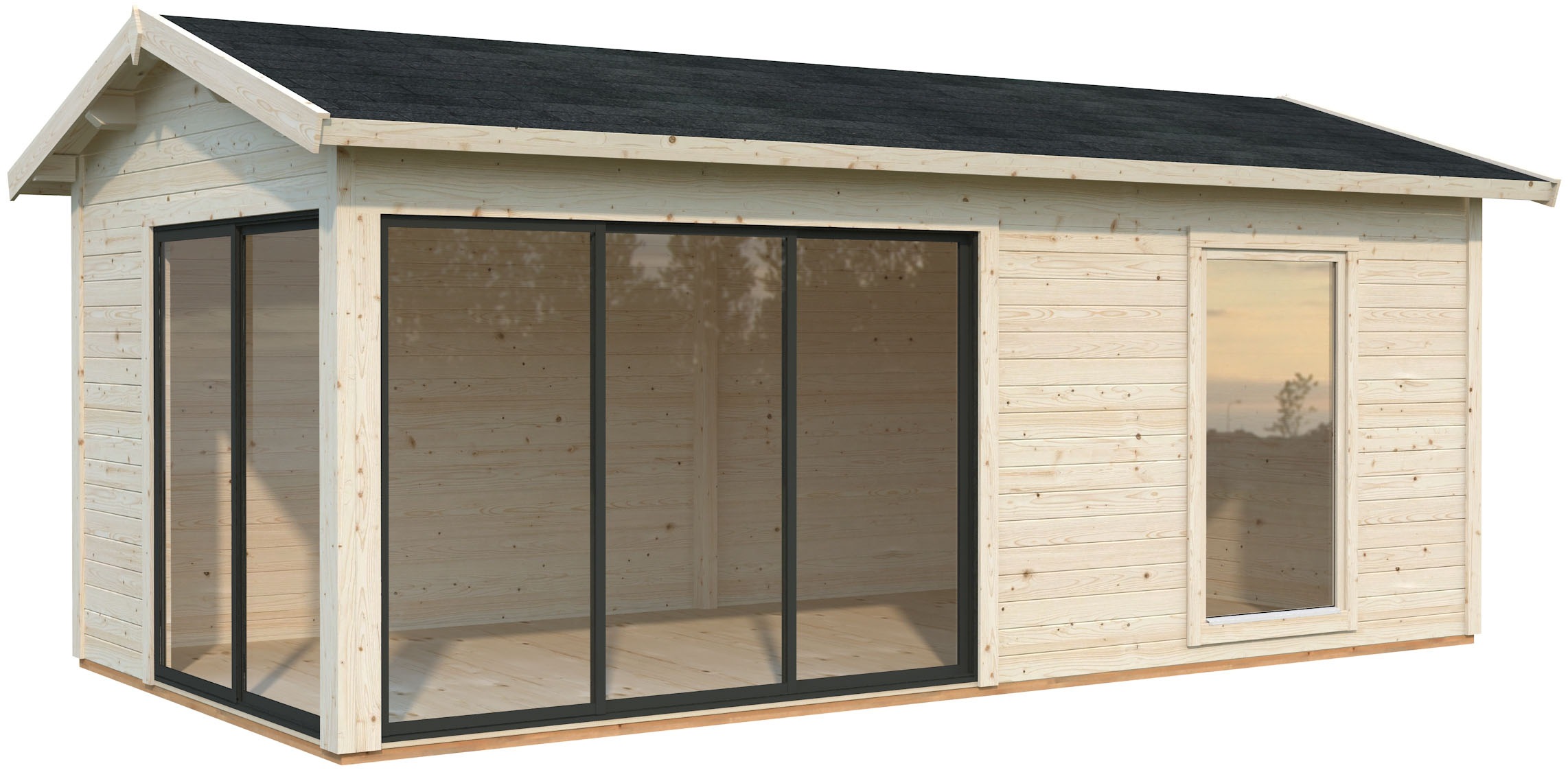 Palmako Gartenhaus »Amanda Slide Plus« verschiedene Farben