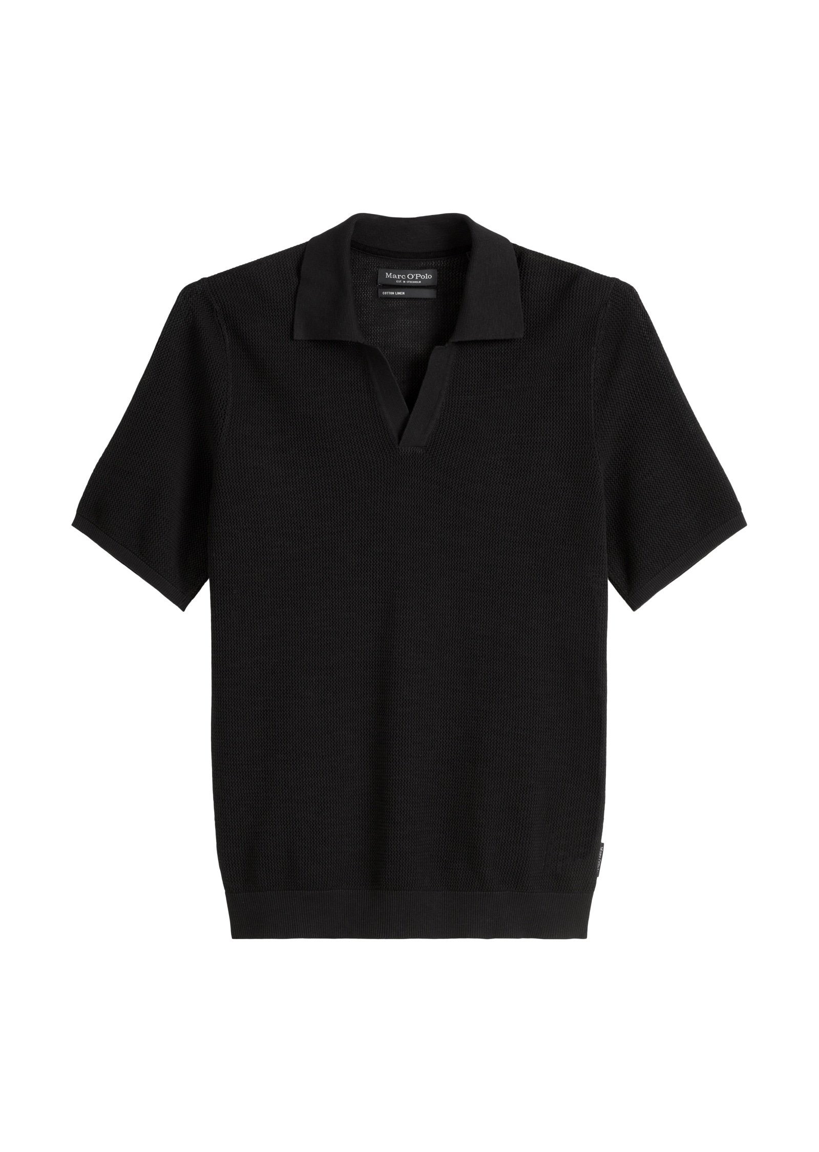 Marc O'Polo Polokragenpullover »aus Bio-Baumwolle und Leinen«