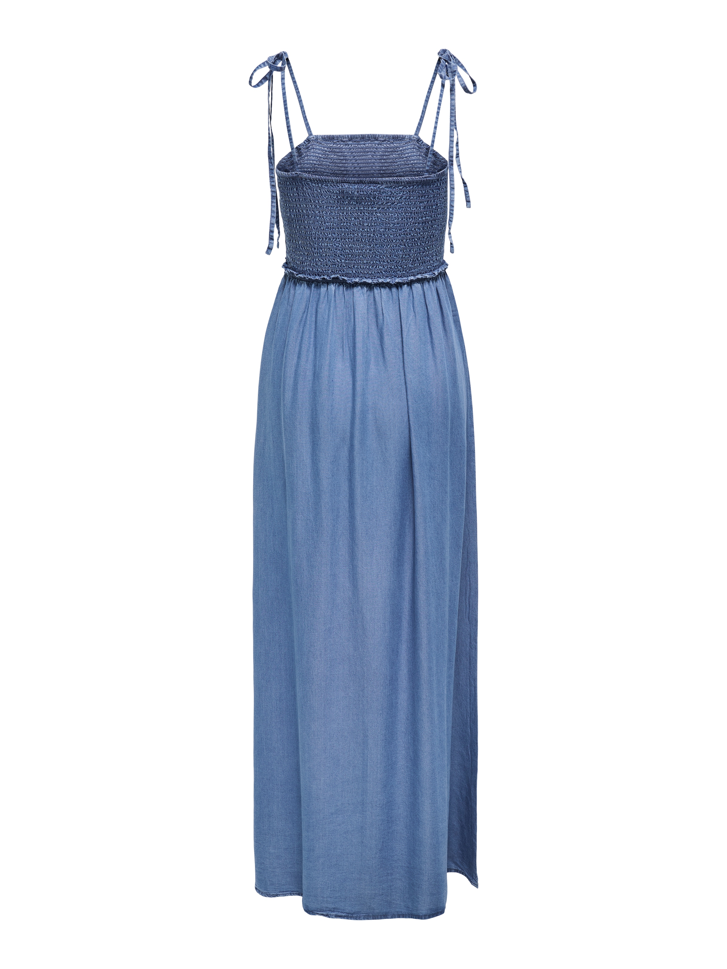 ONLY Maxikleid »ONLCHARIS LIFE SMOCK MAXI DRESS WVN«, Denim Look