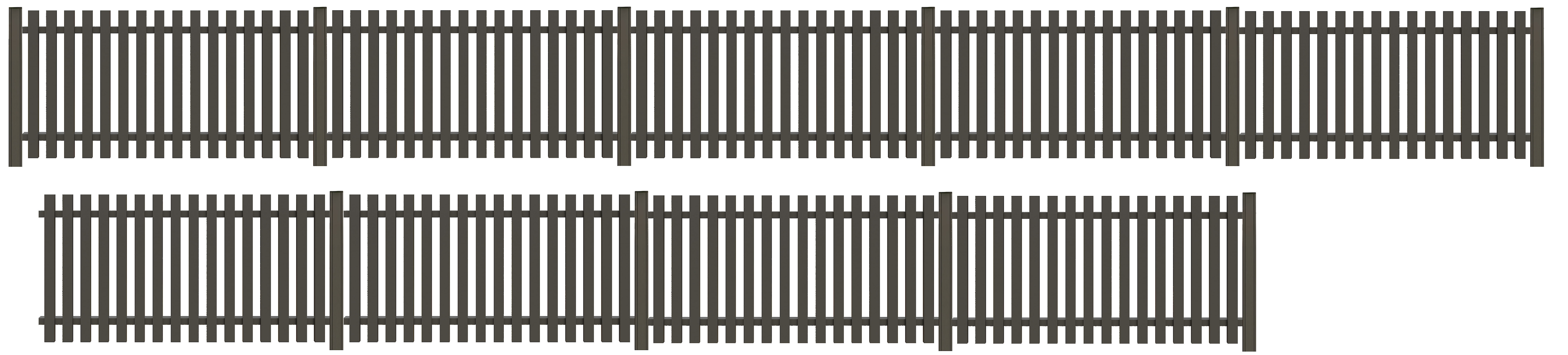 Tetzner & Jentzsch Gartenzaun "STRAND" robuste Aluminium-Elemente in verschiedenen Längen