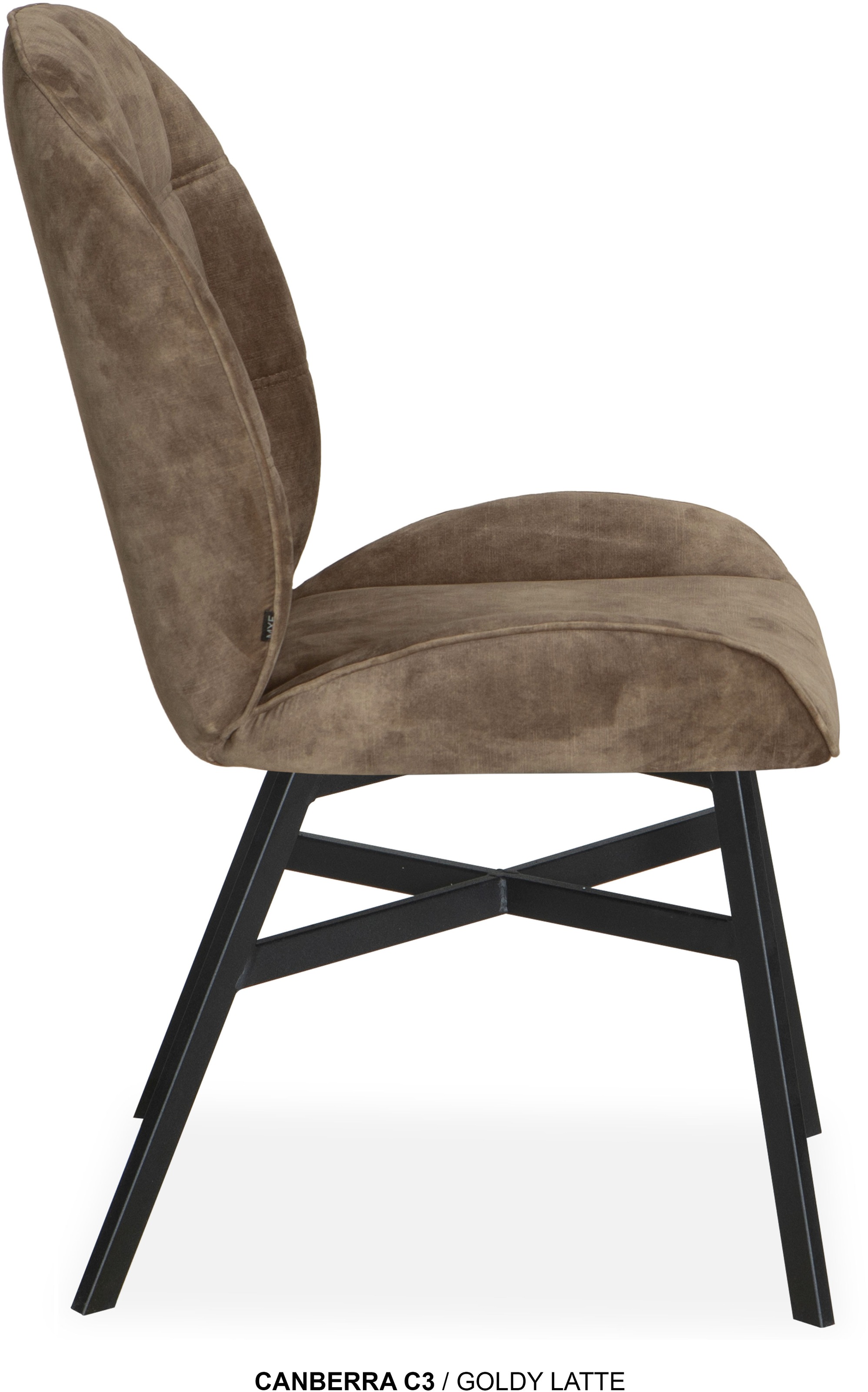 OMG Design Esszimmerstuhl »Canberra« (Set) 1 Stk.Esszimmerstuhl, pflegeleichter Samtvelour Bezug