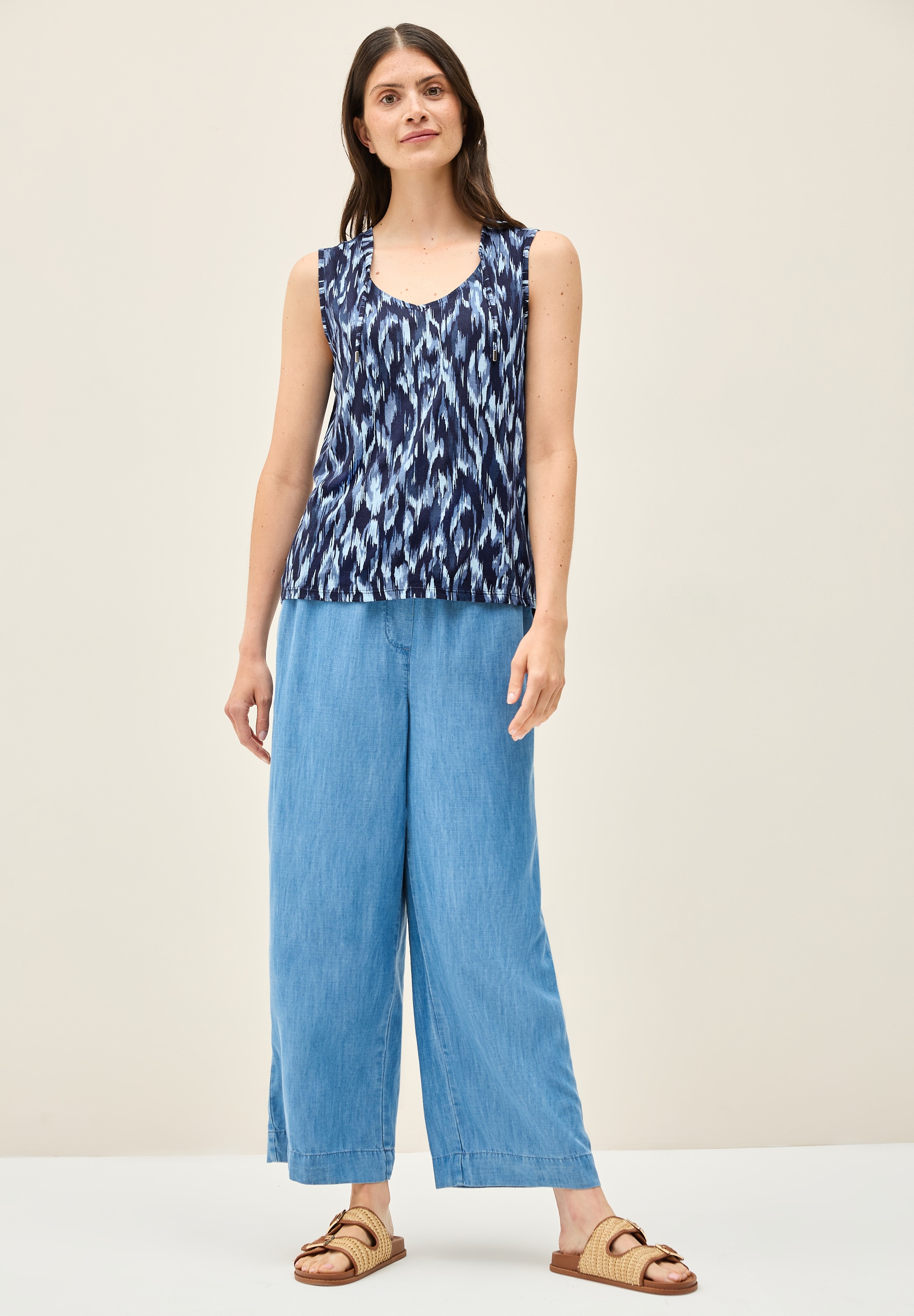 Thumbnail - Cecil Trägertop aus elastischem Materialmix