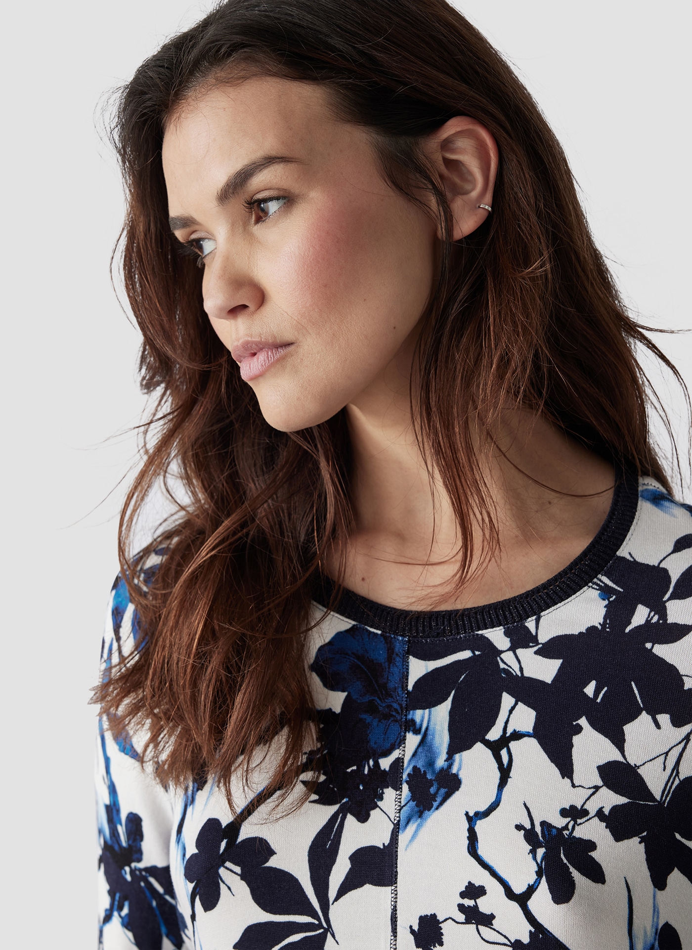 LeComte Print-Shirt »LeComte Shirt mit 3/4-Arm in floralem Muster«