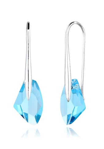 Paar Ohrhänger »mit Kristallen Luxuriös 925 Silber«
