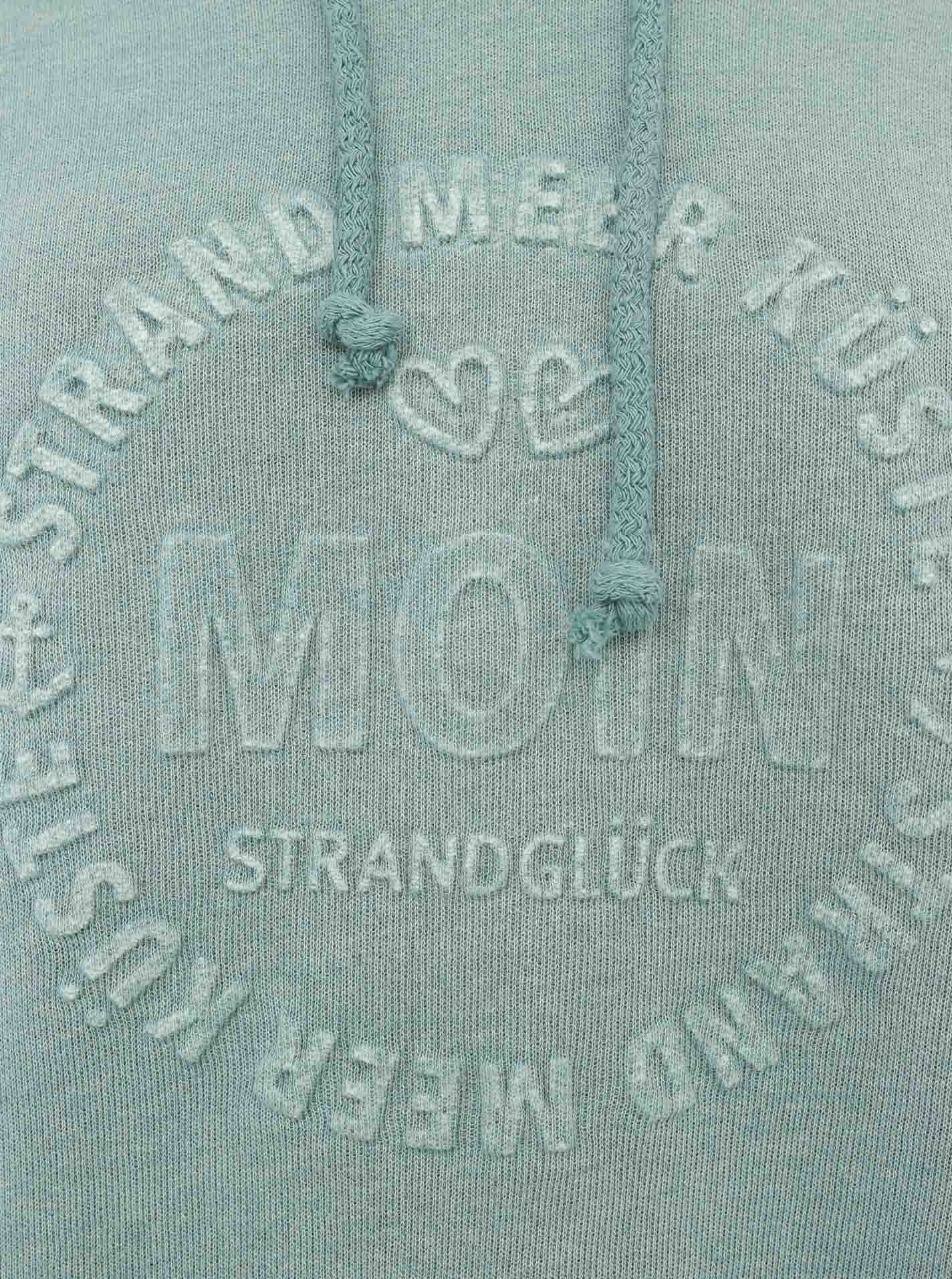 Zwillingsherz Hoodie »"Moin"«, Kapuze, Kordelzug, Langarm, maritimer Schriftzug