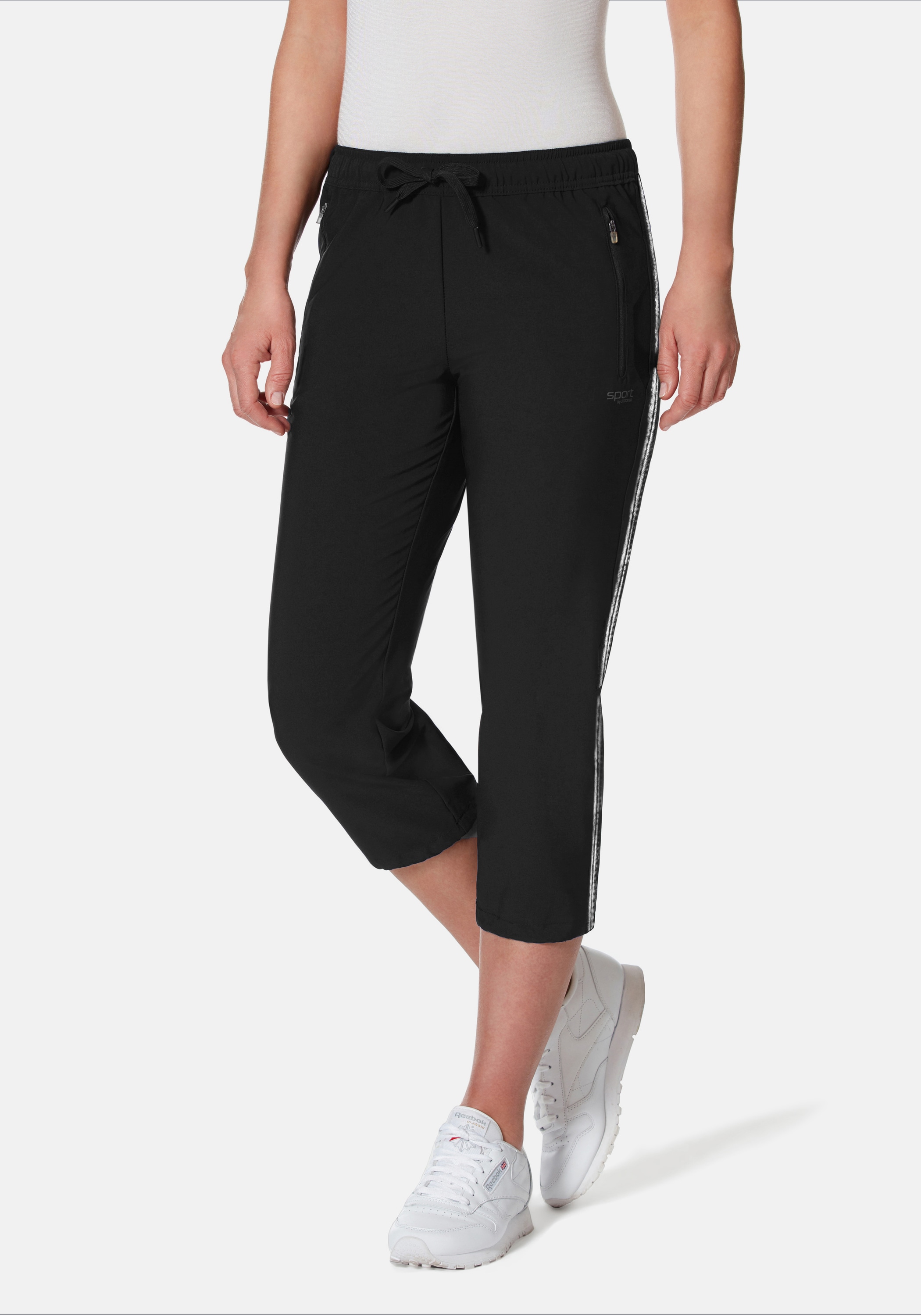 STOOKER WOMEN Sporthose "Stripe 7/8 Sporthose" Regular Fit Sport Synthetik günstig online kaufen