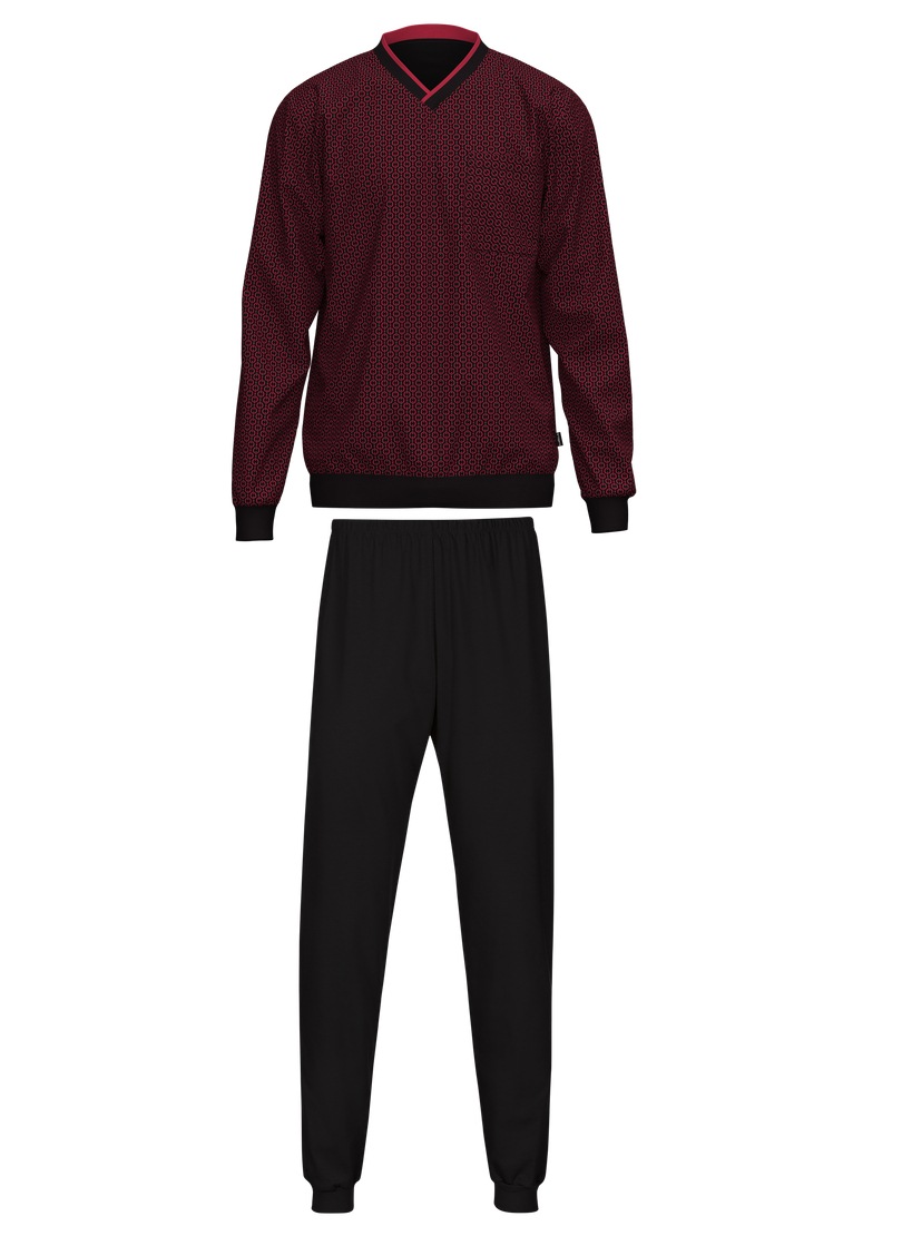 Trigema Schlafanzug »TRIGEMA Pyjama mit Kettenmuster« 1