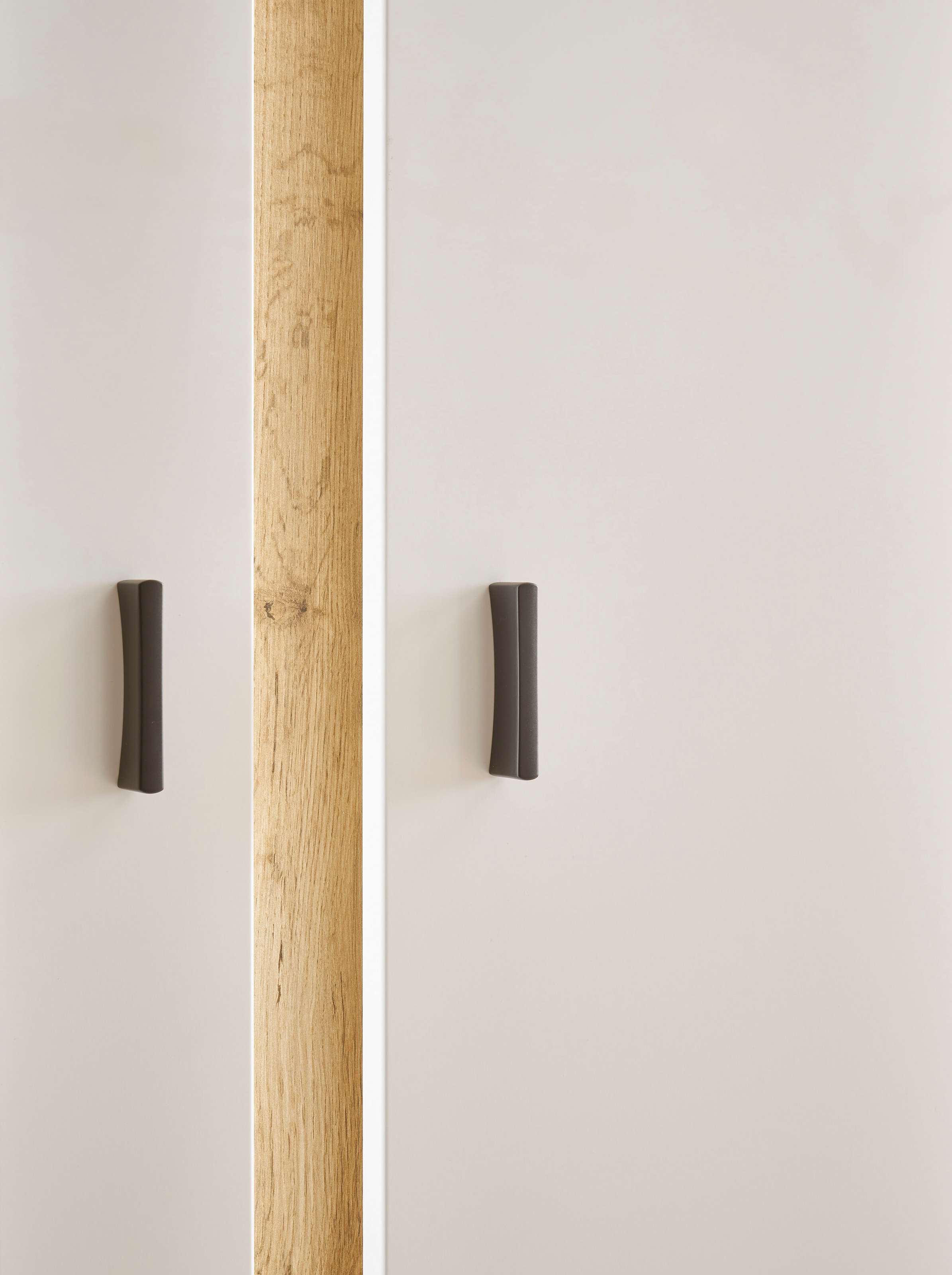 INOSIGN Wohnwand »LONG ISLAND«, (Set, 4 St.), in moderner Trendfarbe,inklusive senkrechter Beleuchtung,Breite 305 cm