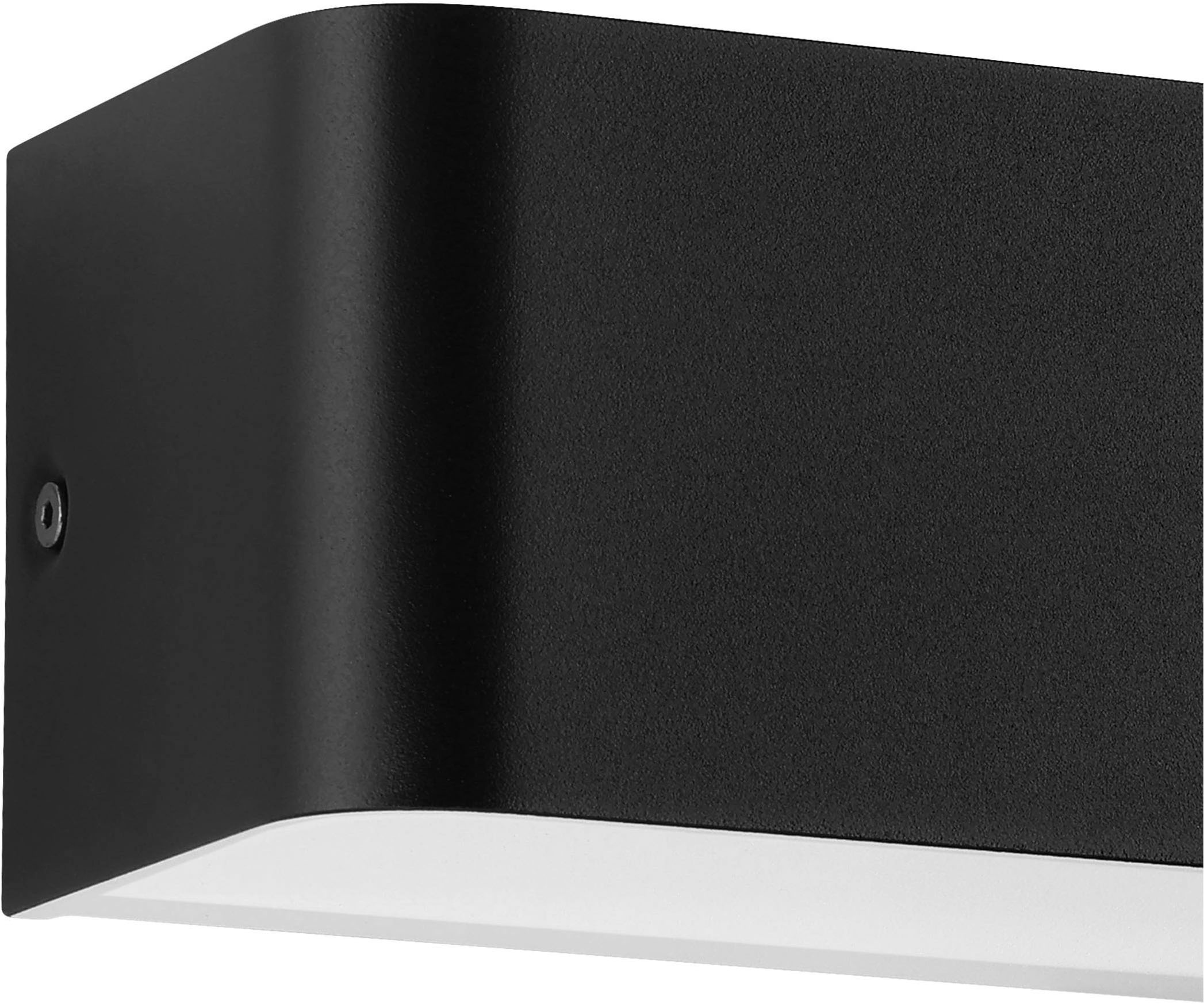 EGLO Wandleuchte »Sania 4 Wandlampe, Wandspot, Aluminium, Up and Down Leuchte, Flurlampe« LED-Modul 1 Stk. Warmweiß Wand-/Deckenleuchte - L36,5 x H8 x AL9 cm - schwarz, weiß - 12W inkl.