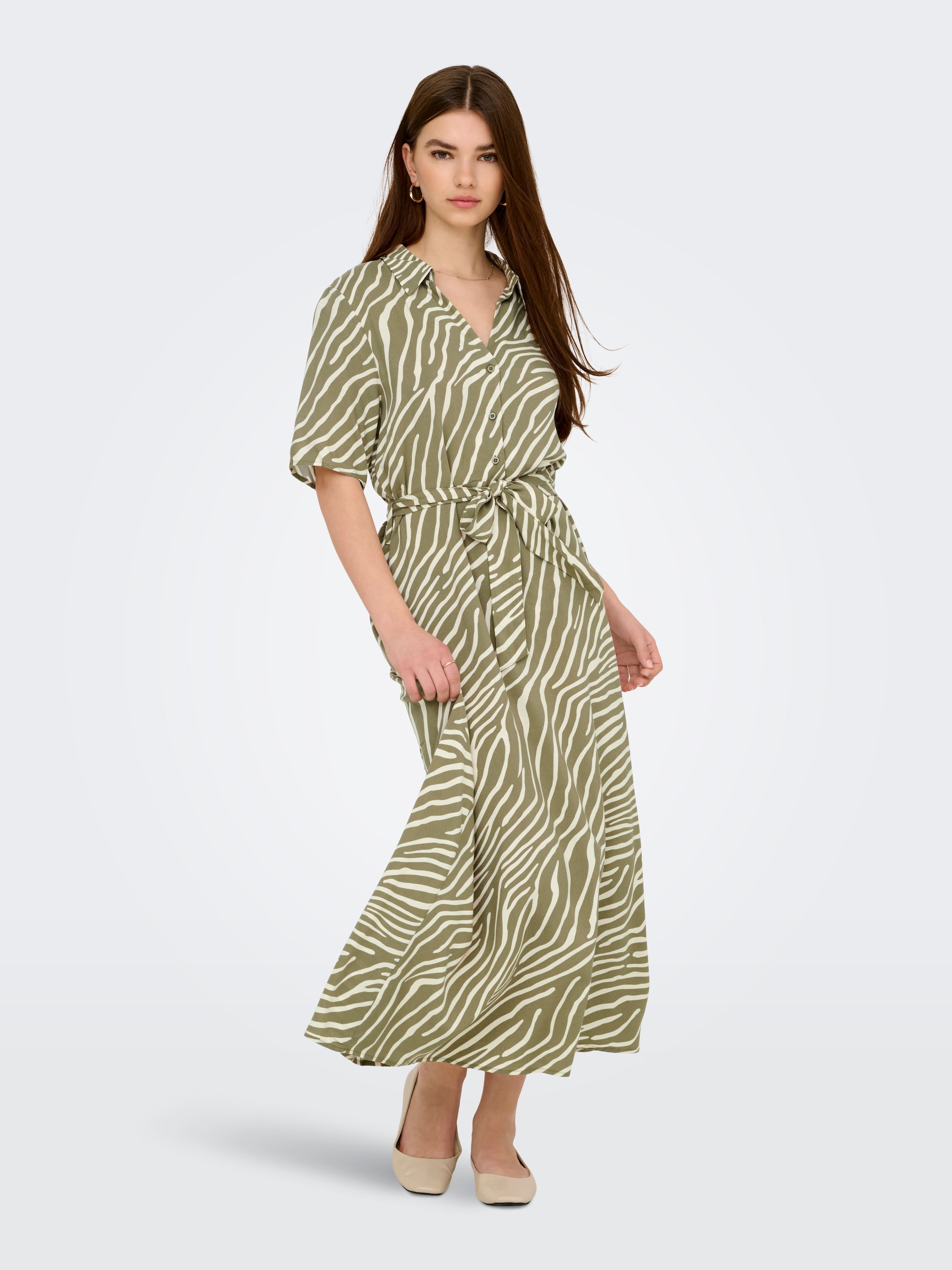JDY Hemdblusenkleid "JDYSTARSEZEN LIFE 2/4 MIDIDRESS WVN NOOS" günstig online kaufen