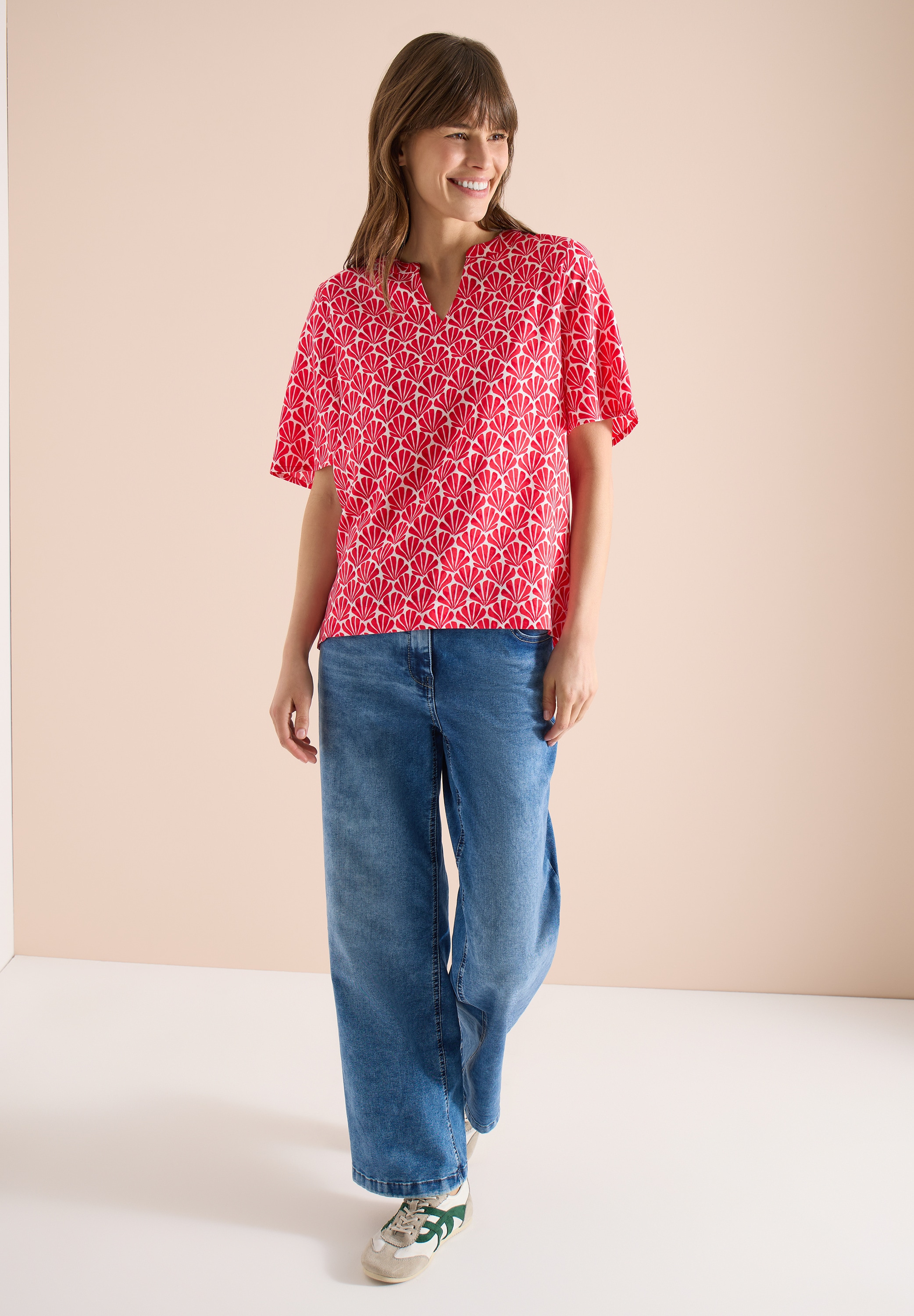 Cecil Kurzarmbluse in Blusen-Optik