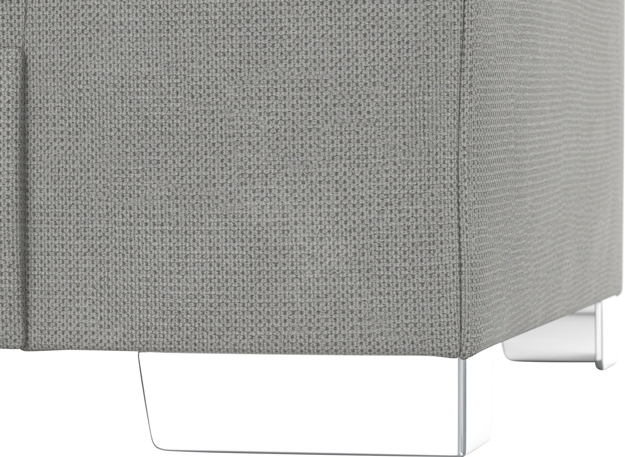 DOMO collection Ecksofa »Anzio in kubischer Formensprache, flache Armlehnen, L-Form«, Wahlweise mit Bettfunktion und Federkern für hohen Sitzkomfort