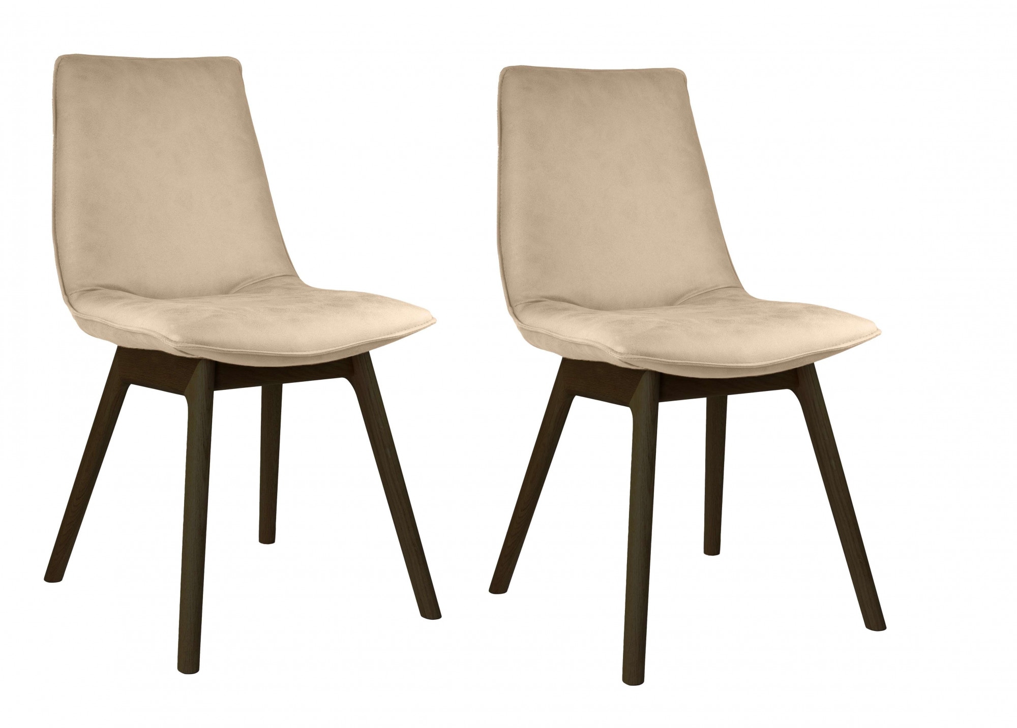 andas Esszimmerstuhl "Ramon", (Set), 2 St., Microfaser, mit Massivholzbeine günstig online kaufen