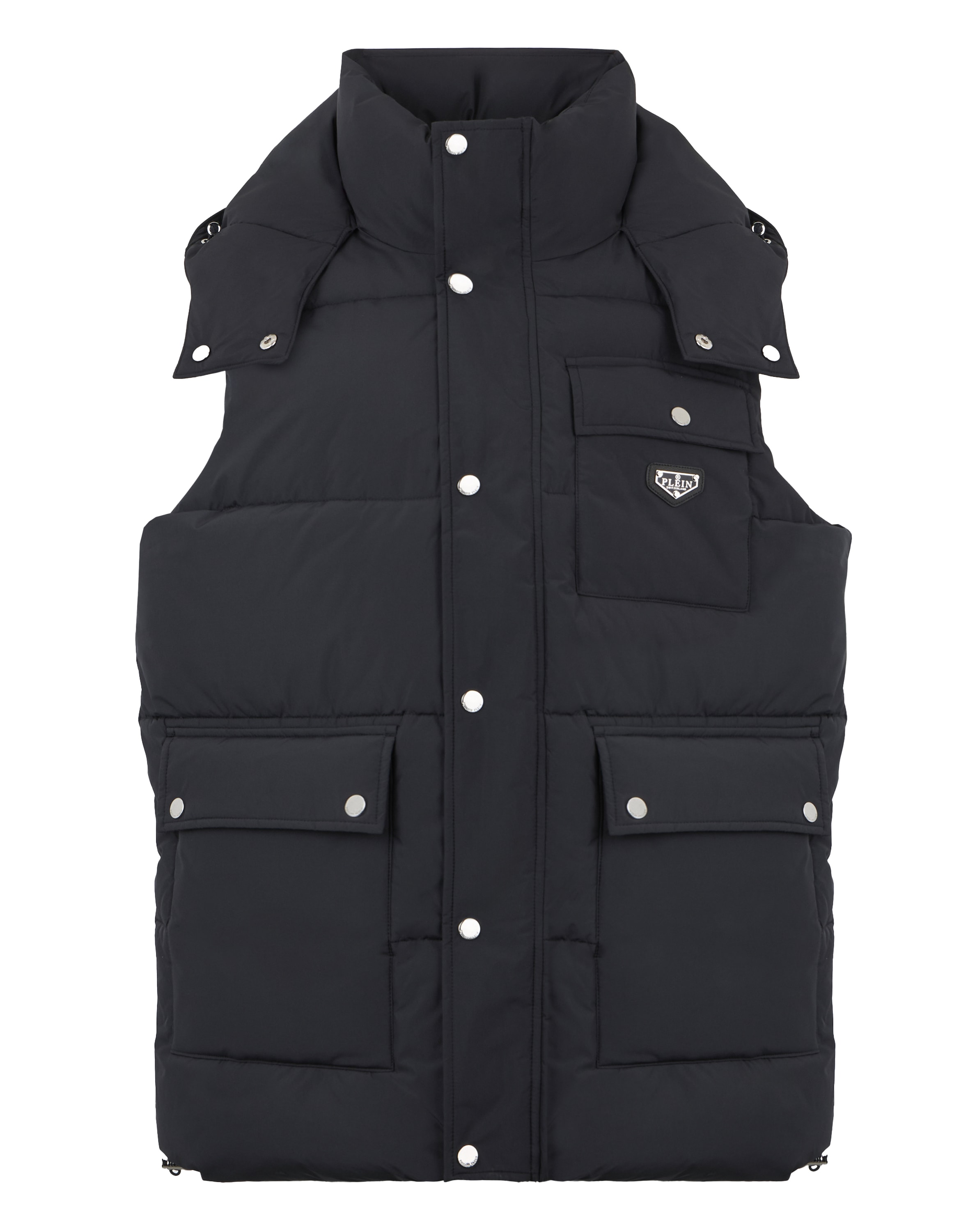 PHILIPP PLEIN Steppjacke "Nylon Puffer Vest Gothic Plein" günstig online kaufen