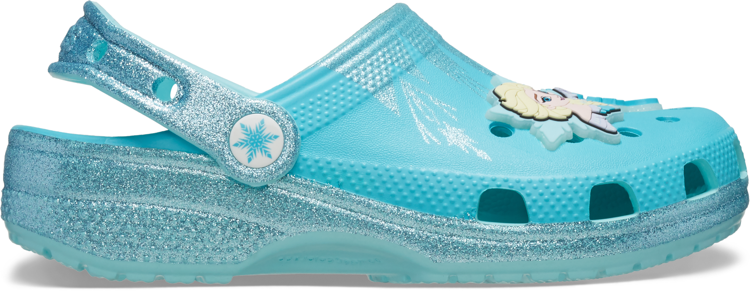 Crocs Clog »Frozen Elsa«  Hausschuh, Sommerschuh, Strandschuh mit Glitzer