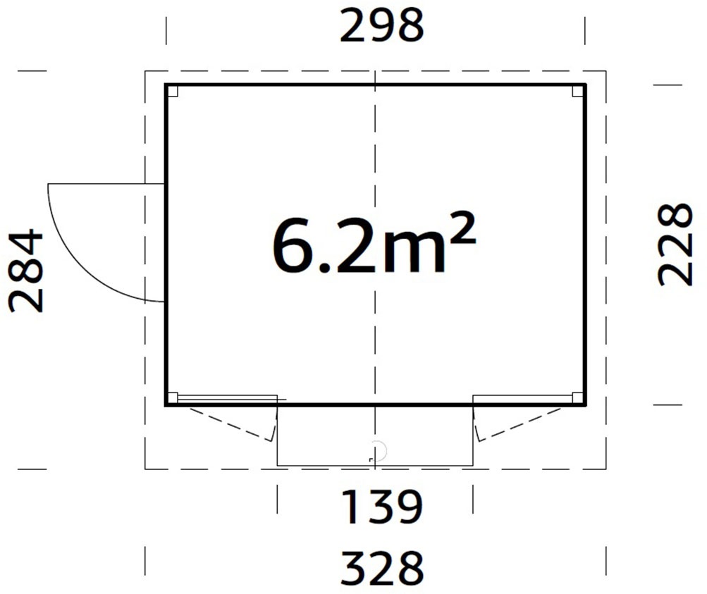 Palmako Gartenhaus »Marian, klappbarer Marktstand« verschiedene Farben