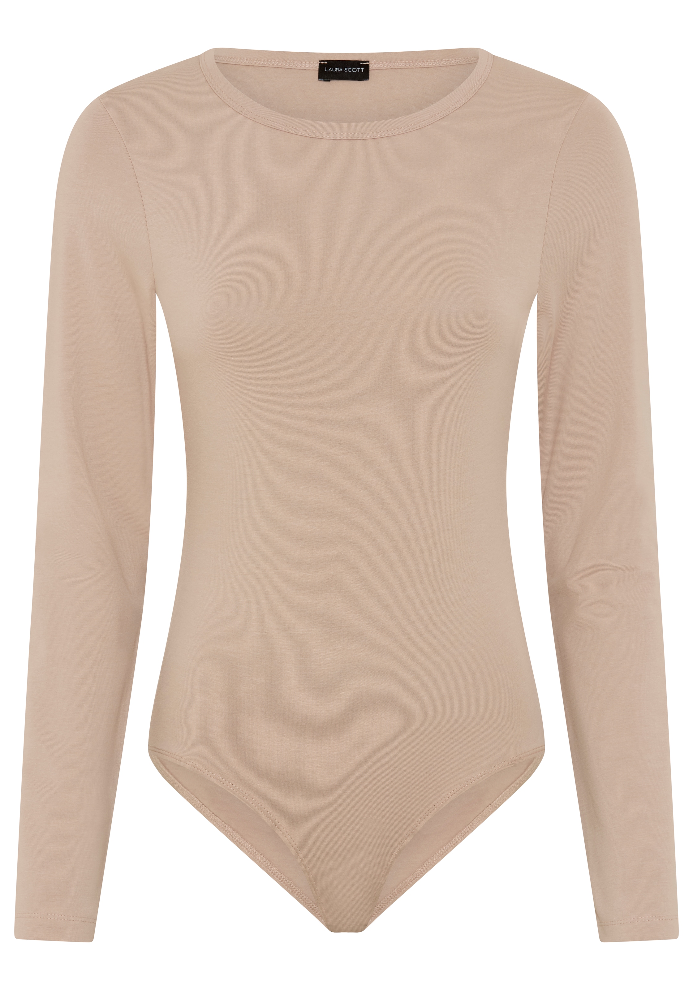 Laura Scott Langarmbody aus elastischer Baumwollmischung, figurbetonte Passform
