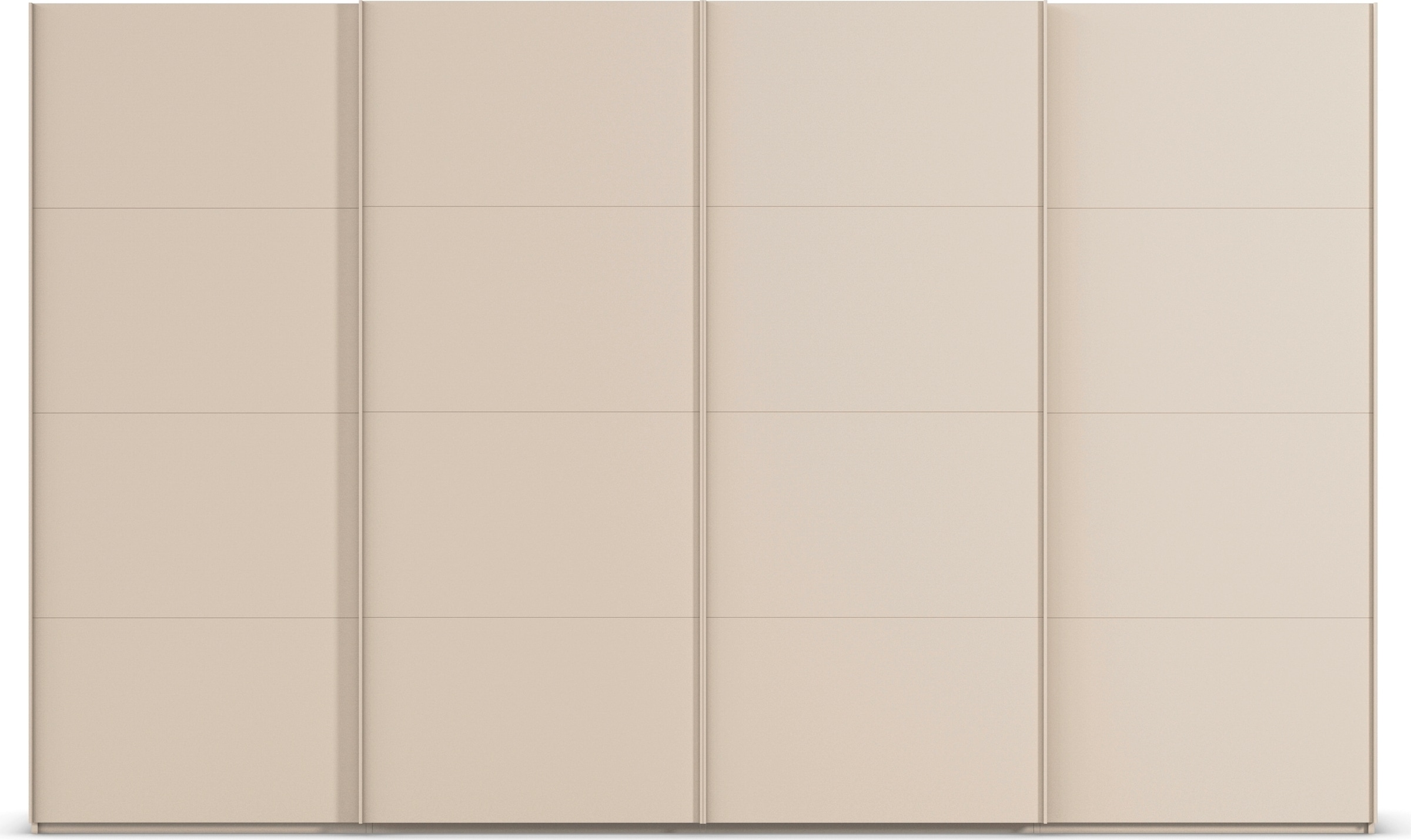 rauch Schwebetürenschrank »Kleiderschrank Schrank Garderobe Schlafzimmerschrank SCALE-FYRA«, edle viergeteilte Türen viele Farben und Griff-Farben MADE IN GERMANY