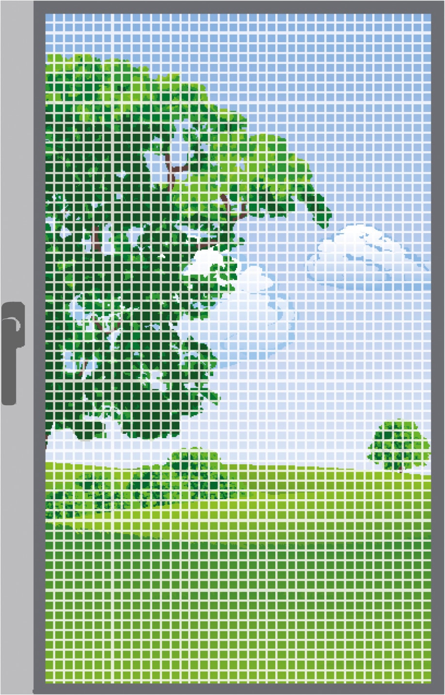 Windhager Fliegengitter-Gewebe "für Fenster, Balkon- und Terrassentüren, Moskitontez ohne Bohren" 1 Stk. tlg. Insektenschutzgitter 100 x 120 cm, erhältlich in anthrazit oder weiß