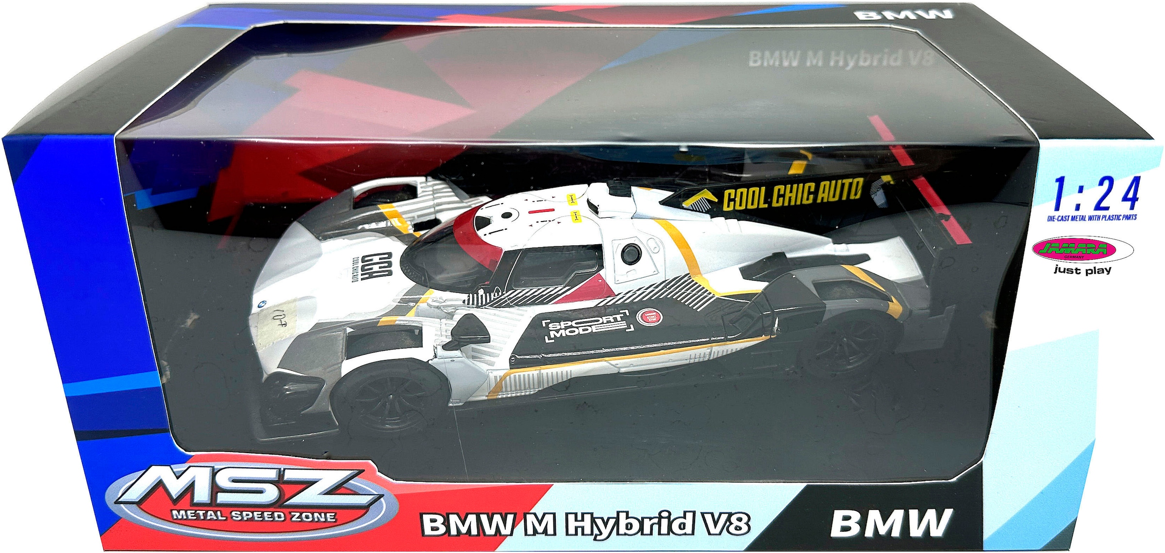 Jamara Spielzeug-Auto »Diecast, BMW M Hybrid V8 inklusive Batterien« LED Licht; Maßstab 1:24