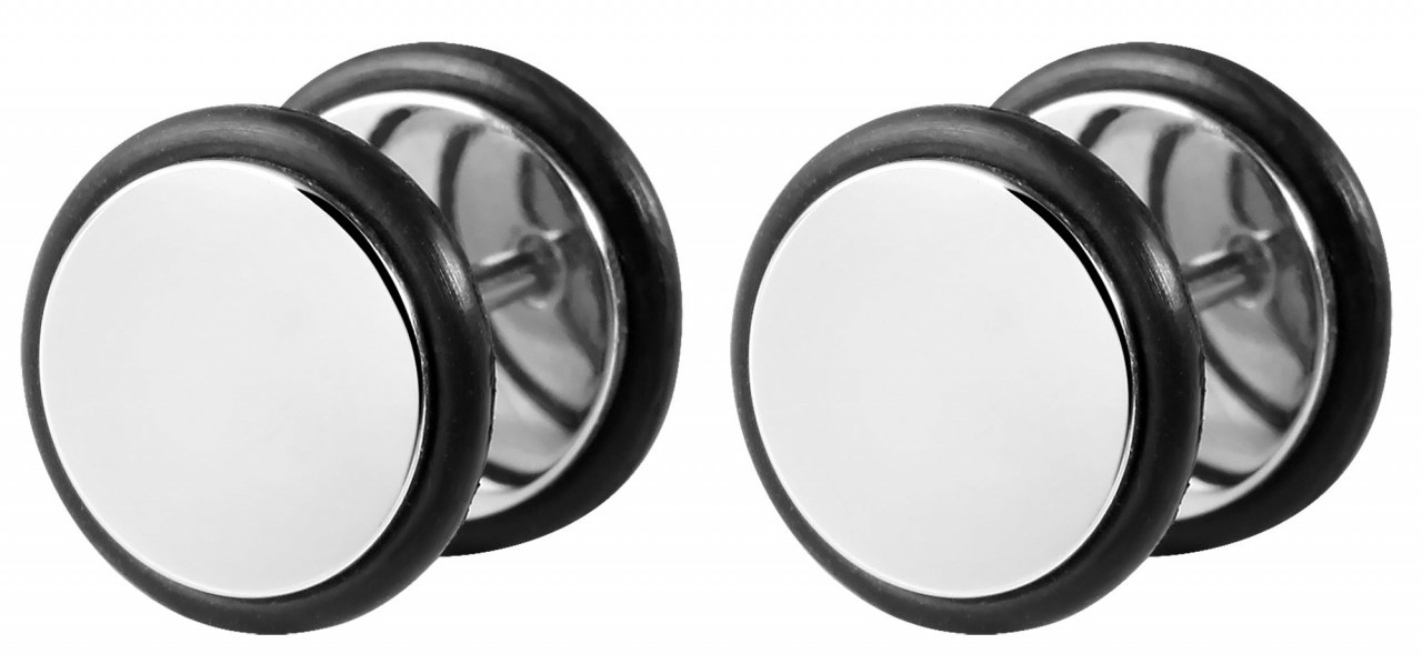 Adelia´s Paar Ohrhänger »Neuheit 2025 - Unisex Ohrstecker aus Edelstahl Ø 12 mm«