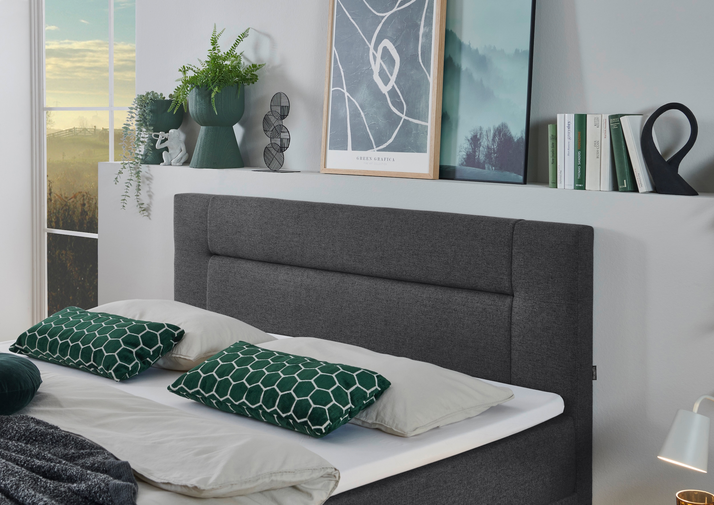 INOSIGN Boxbett »Escalon mit Bettkasten, inkl. Topper«, erhältlich in den Breiten 120x200cm und 180x200cm