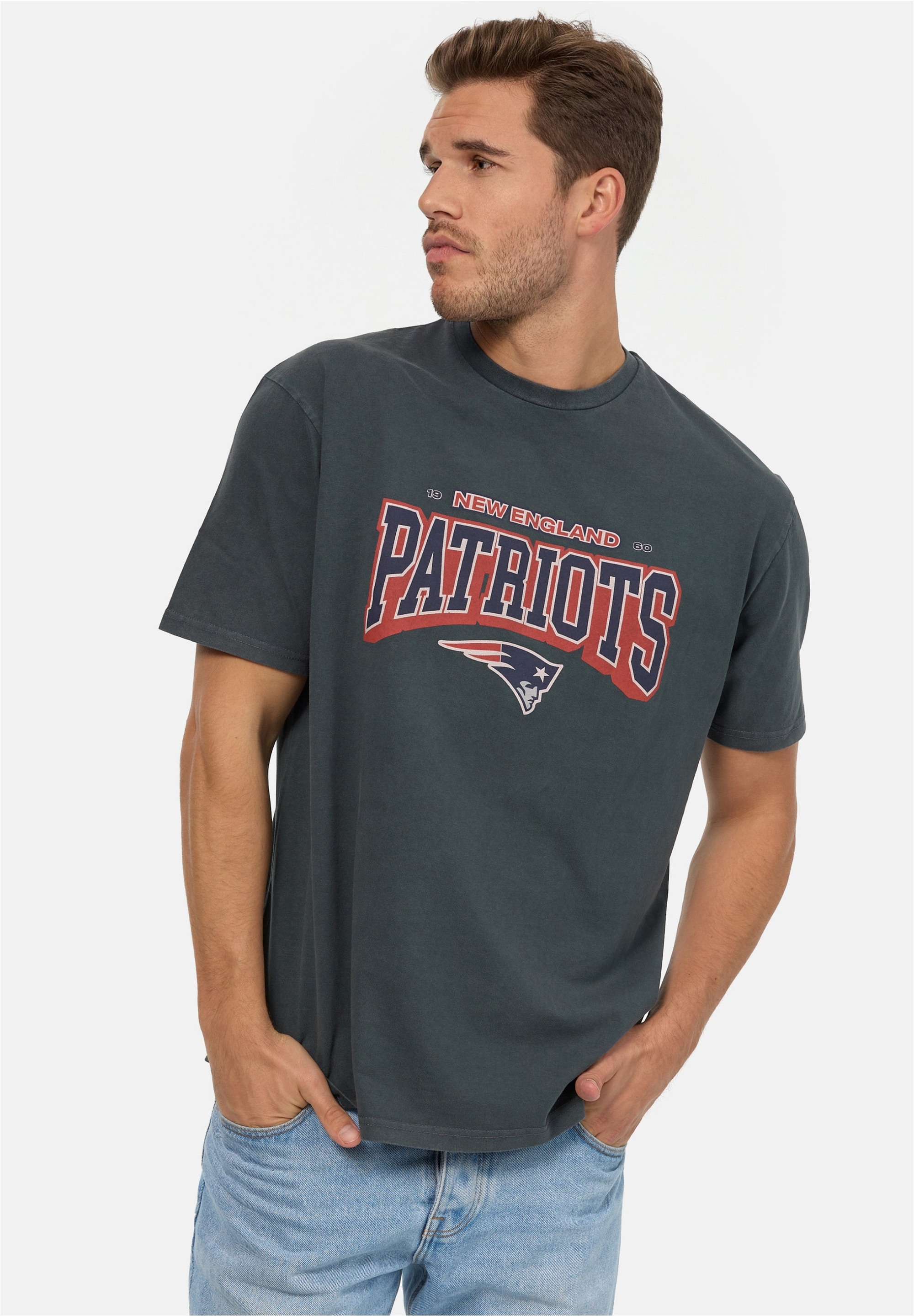 Recovered T-Shirt »NFL Patriots 17 Washed Relaxed«, (1 tlg.), für alle New England Patriots-Fans