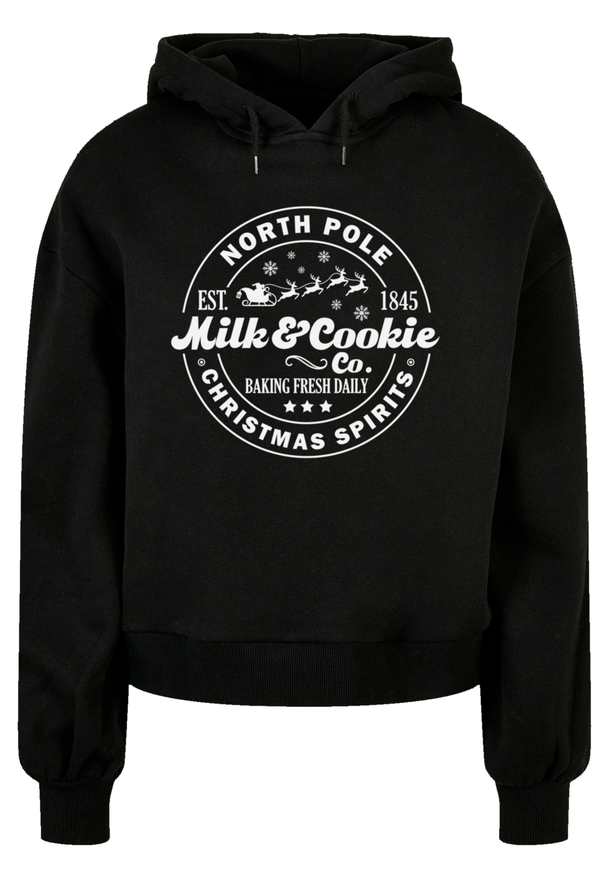 F4NT4STIC Kapuzenpullover »Milk and Cookie Bakery Retro Weihnachten Sign«, Premium Qualität, Christmas Collection