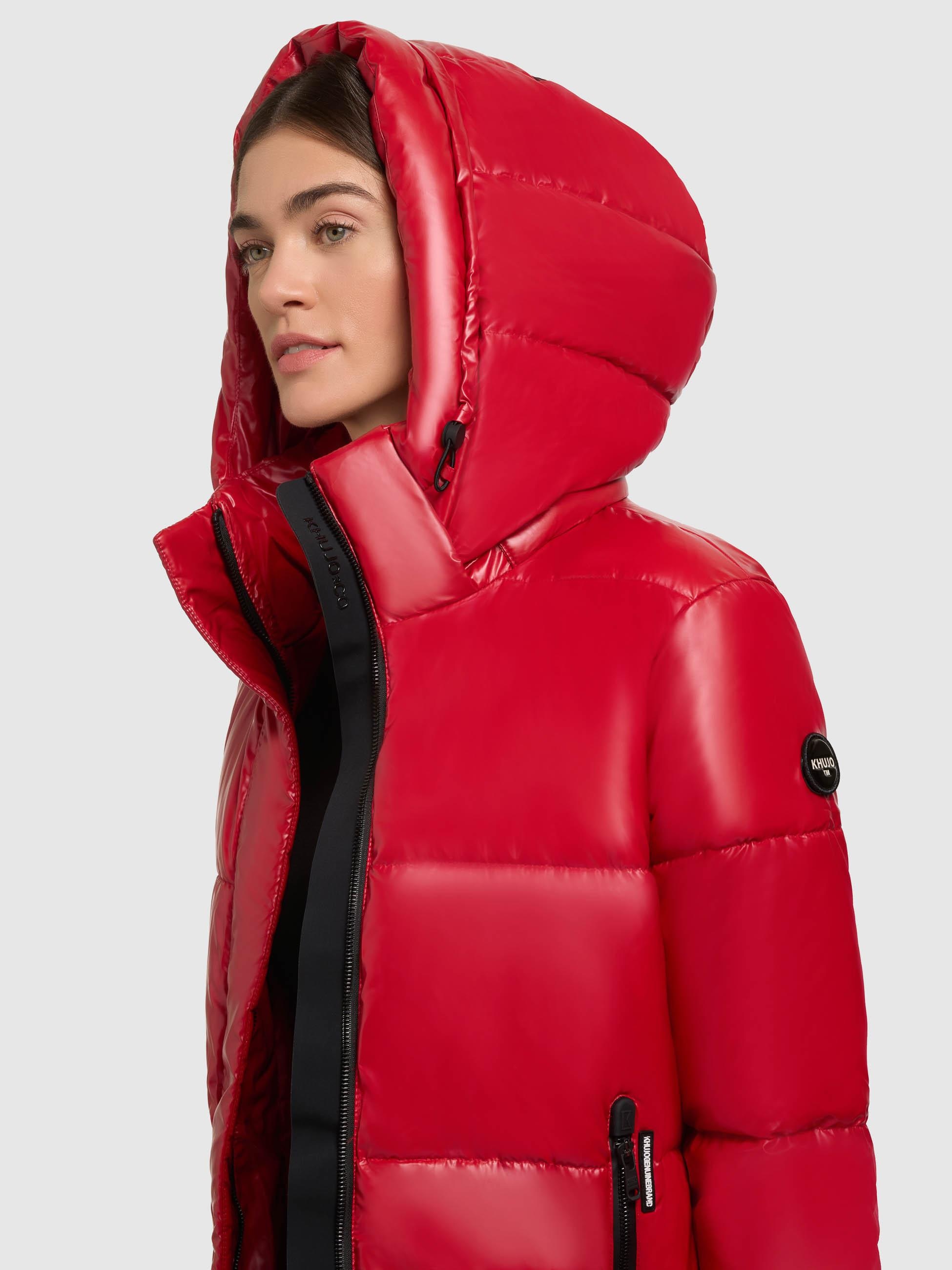 khujo Steppmantel »Haya Shiny-YM«, Wasserdichter gesteppter Damen Winter Kurzmantel