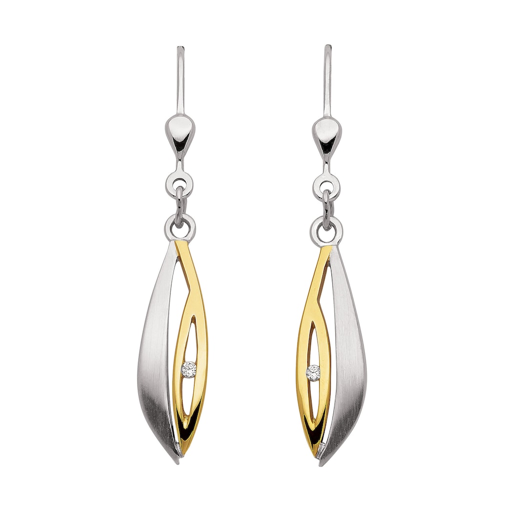 Adelia´s Paar Ohrhänger »925 Silber Ohrringe Ohrhänger« mit Zirkonia Silberschmuck für Damen