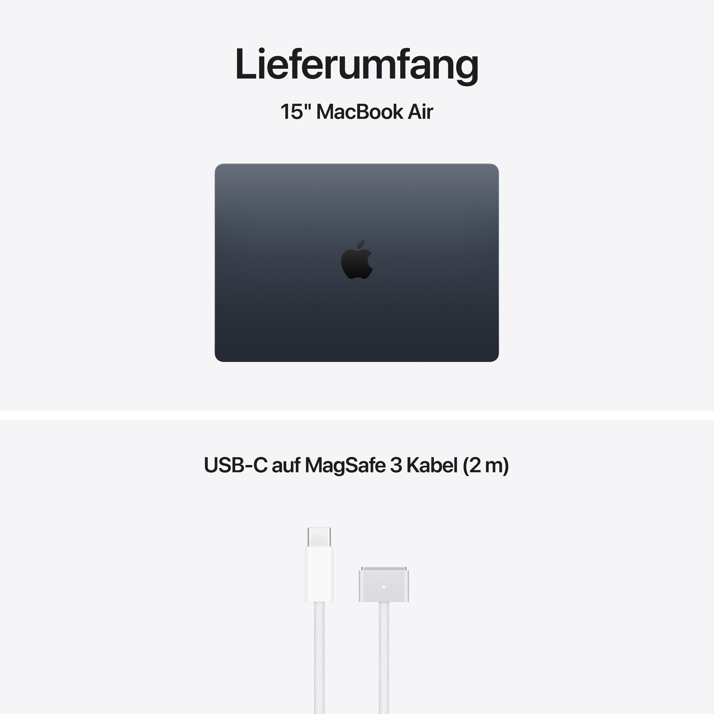 Apple Notebook »15-inch MacBook Air« 38,91 cm / 15,3 ″ Apple M5 10-Core GPU 512 GB SSD