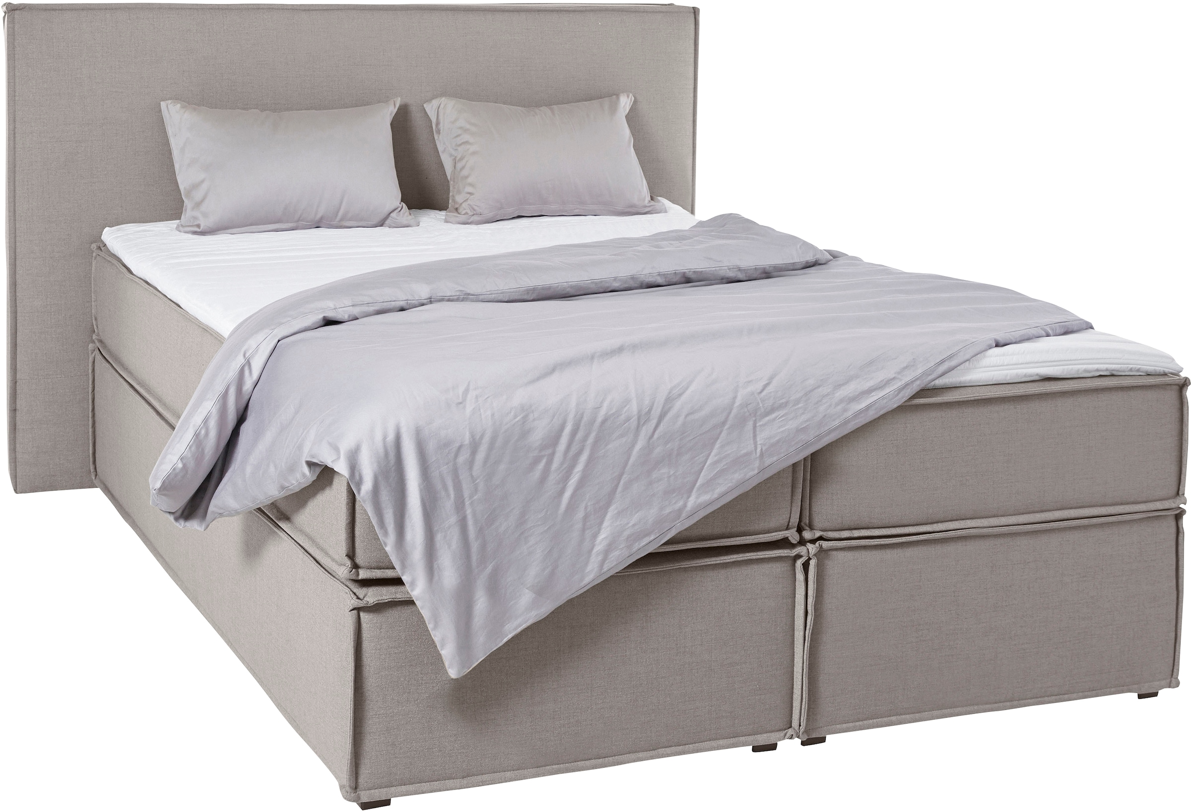 LeGer Home by Lena Gercke Boxspringbett "Yuma" incl. Topper, in 4 Breiten, 3 Matratzenarten und je 2 Härtegraden