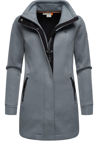 Sweatjacke »Letrice Bonded«, Elegante Zip-Jacke mit hohem Kragen in Feinstrickoptik