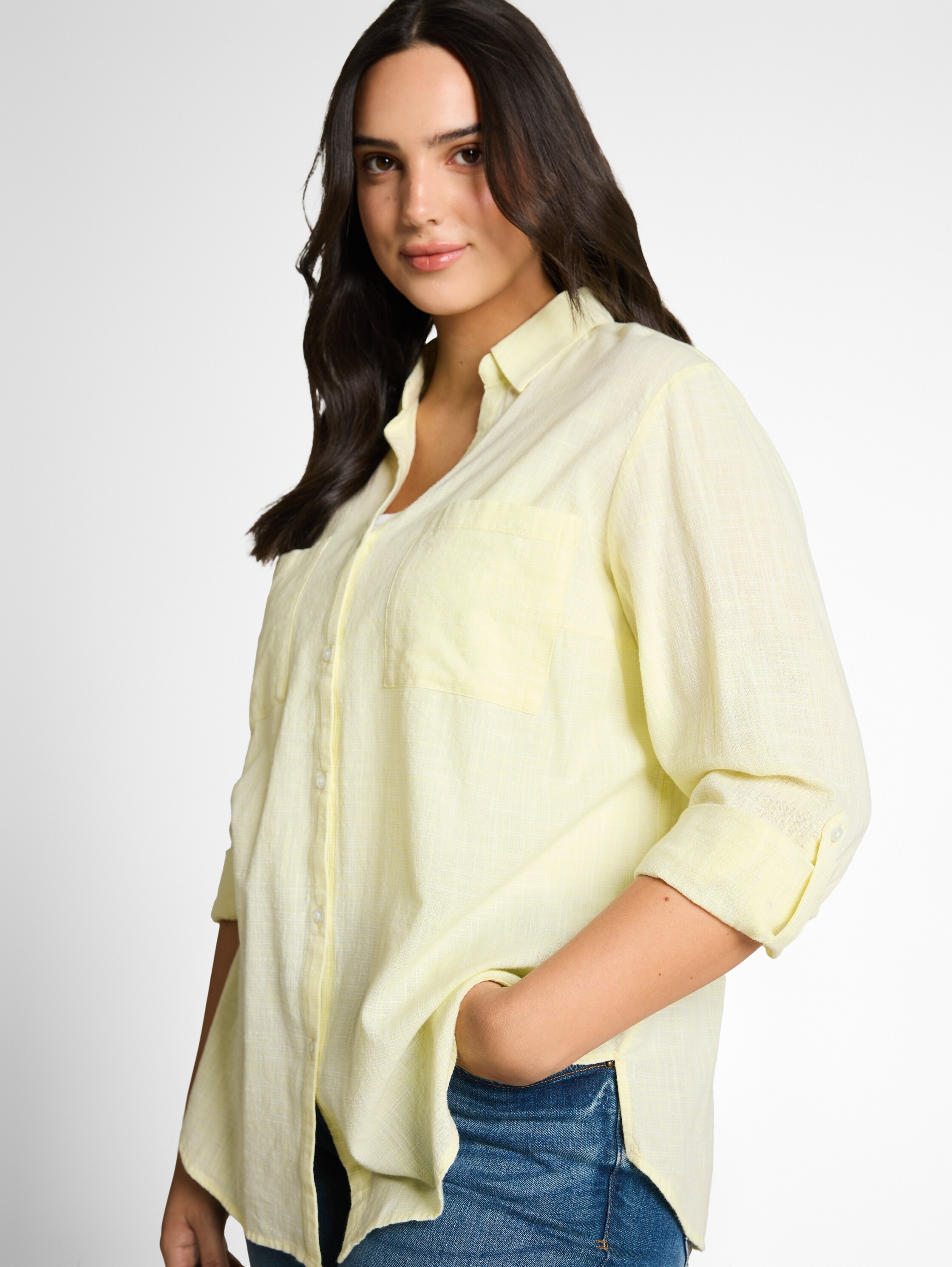 TOM TAILOR PLUS Shirtbluse »TTP Blouse« mit aufgesetzten Brusttaschen