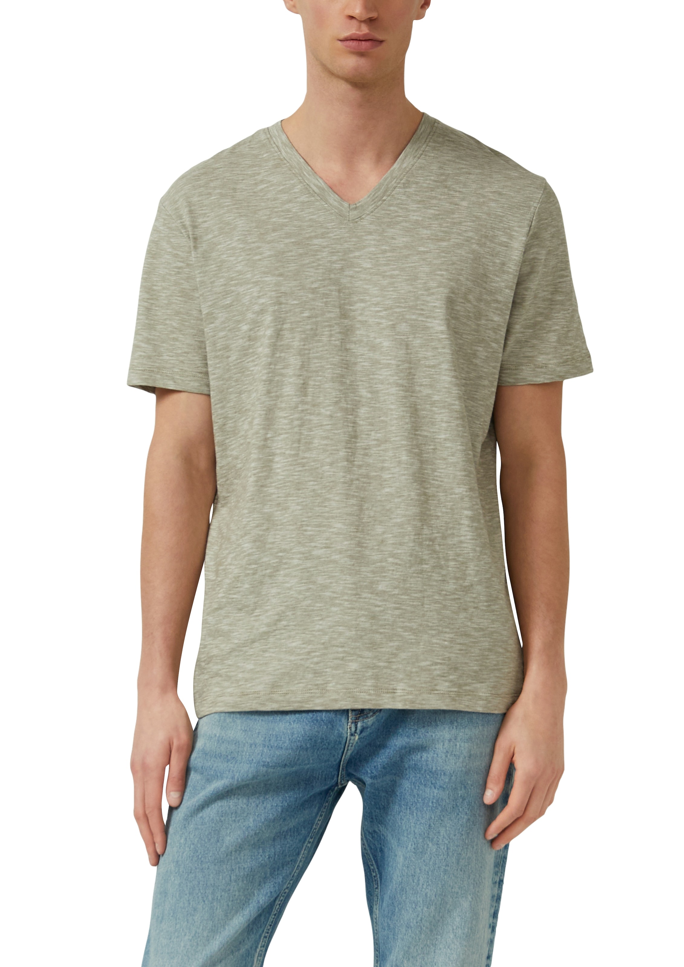 s.Oliver Kurzarmshirt meliert günstig online kaufen