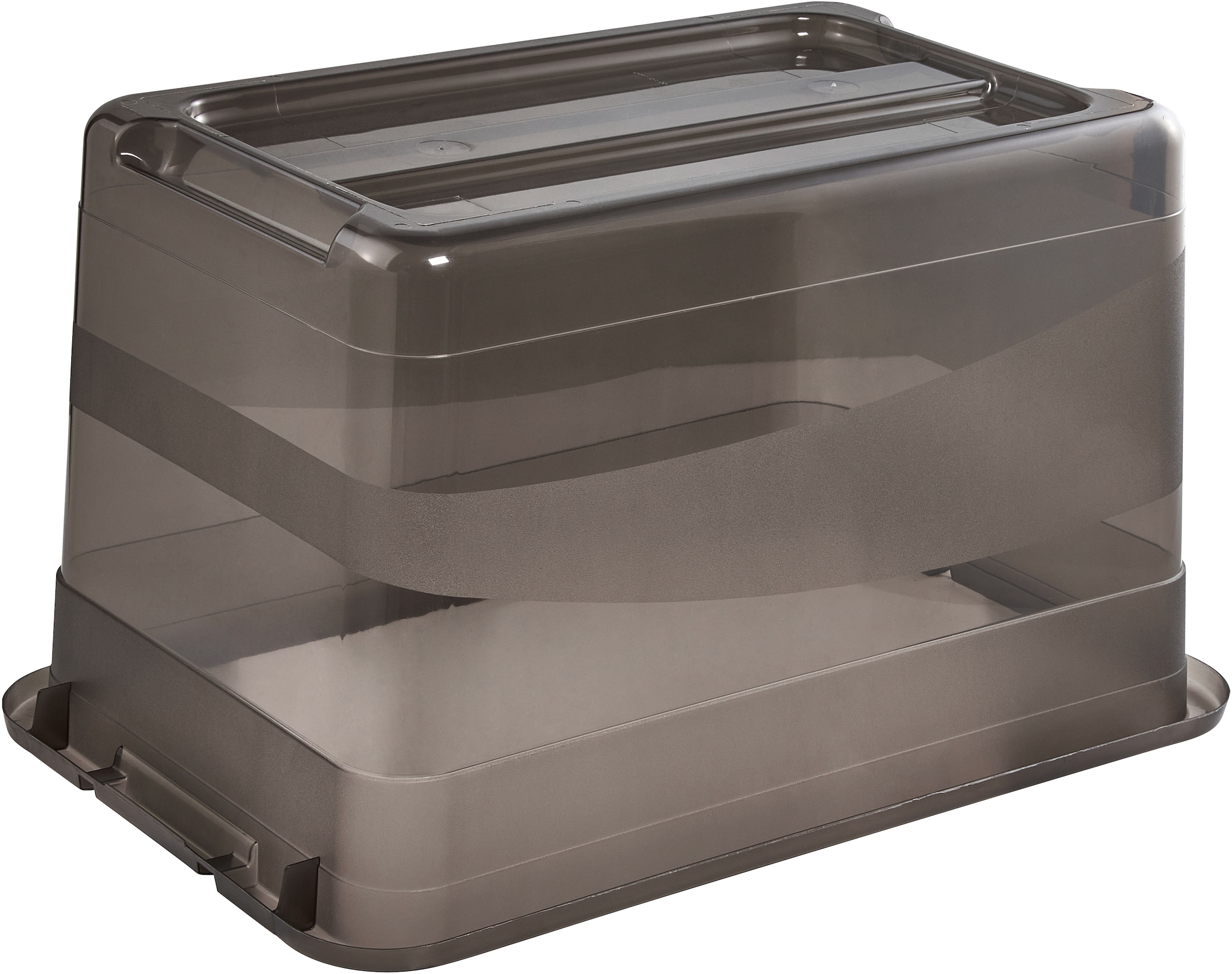 keeeper Aufbewahrungsbox »Cornelia, 2er Set, 52 L, 59,5 x 39,5 x 34 cm« durch Clips verschließbar, Griffe am Boden