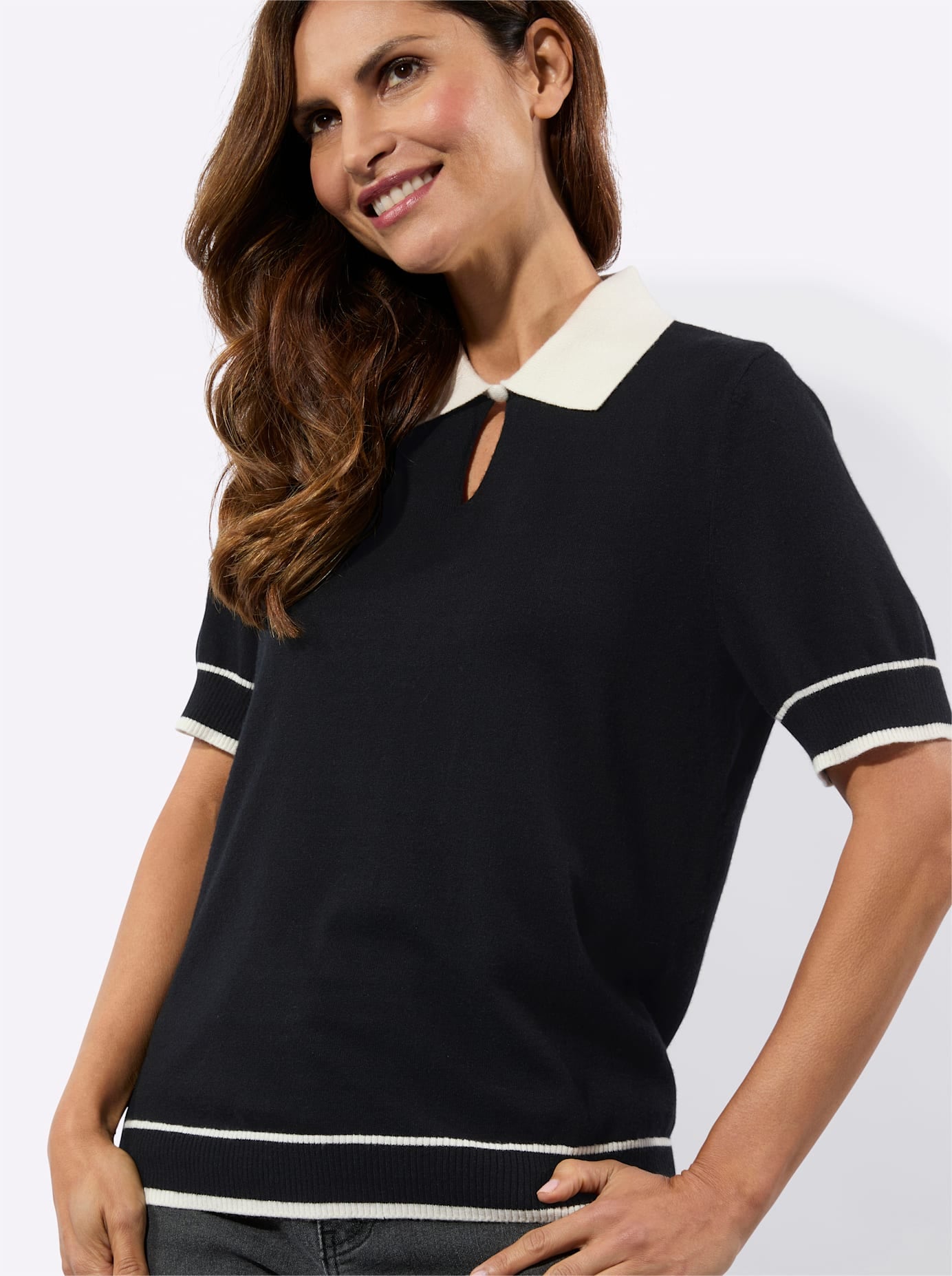 Inspirationen Kurzarmpullover »Halbarm-Pullover«