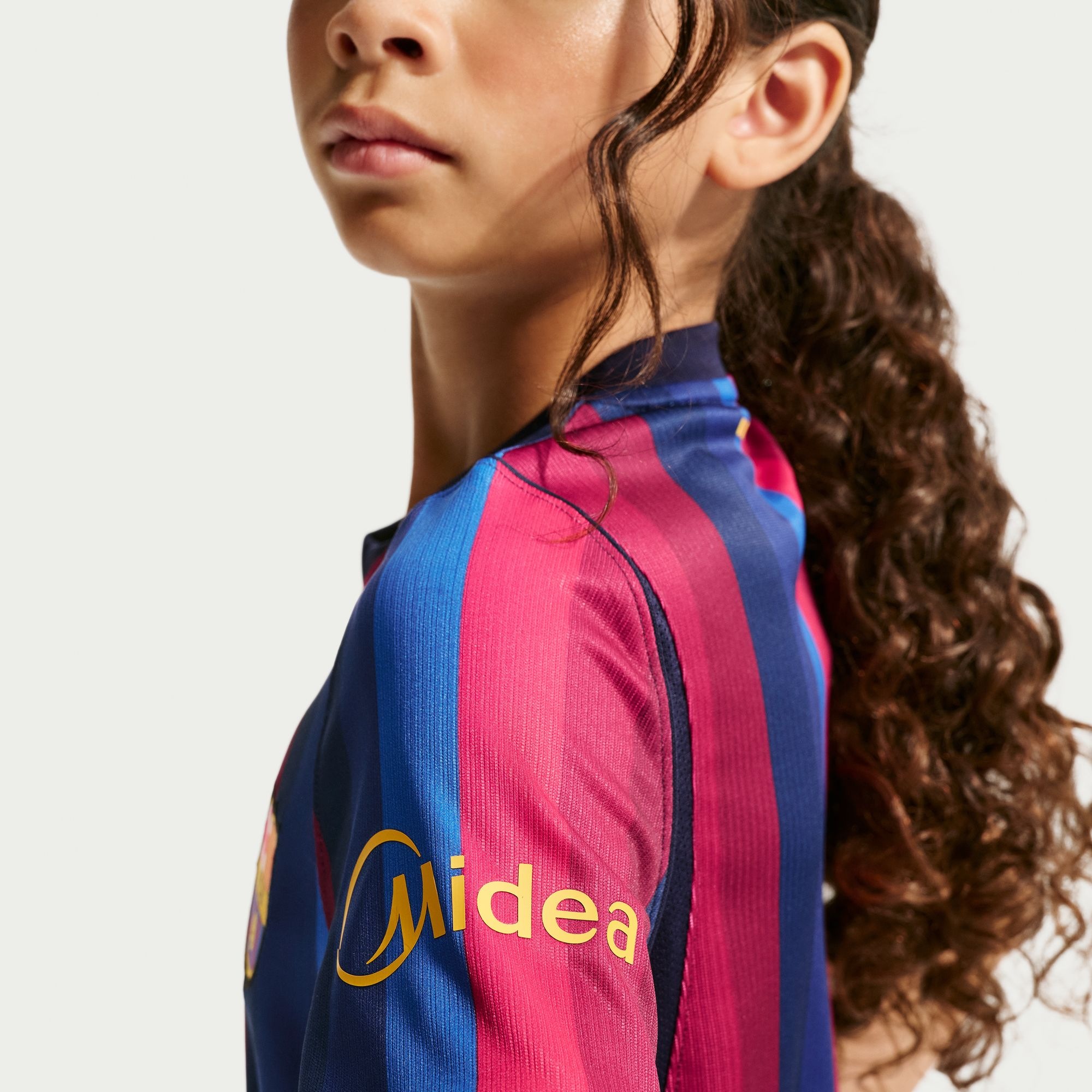 Nike Fußballtrikot »FCB Y NK DF JSY SS STAD HM« mit Rundhalsausschnitt, Kurzarm, aus Polyester