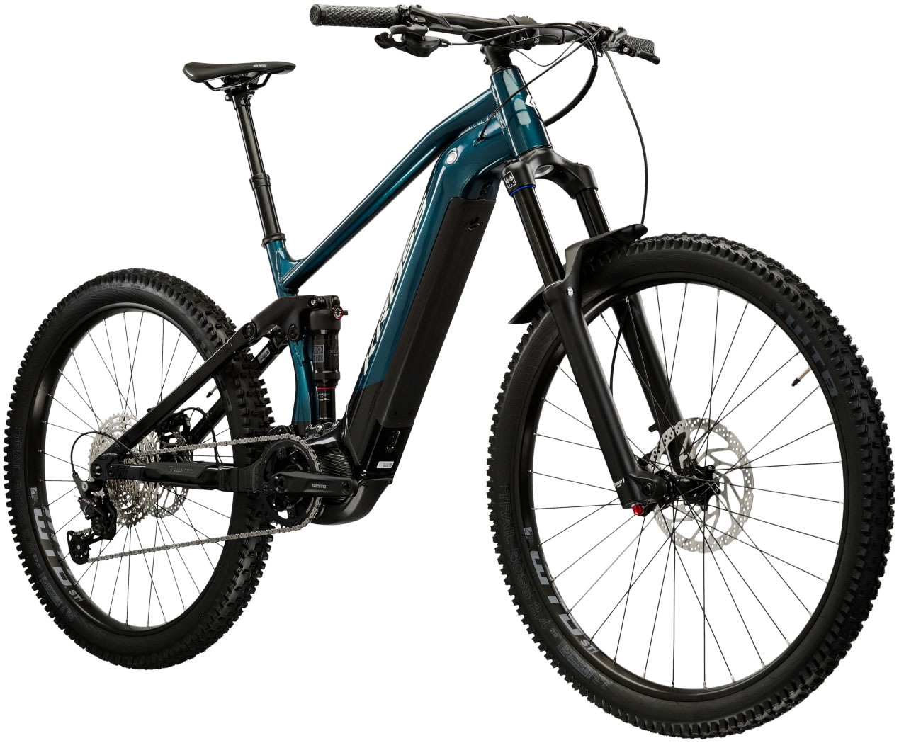 Kross E-Bike »KROSS E-MTB Grist Boost 2.0 630 29" türkis 12 Gänge«, 12 Gang, Shimano, DEORE M6100, Mittelmotor 250 W