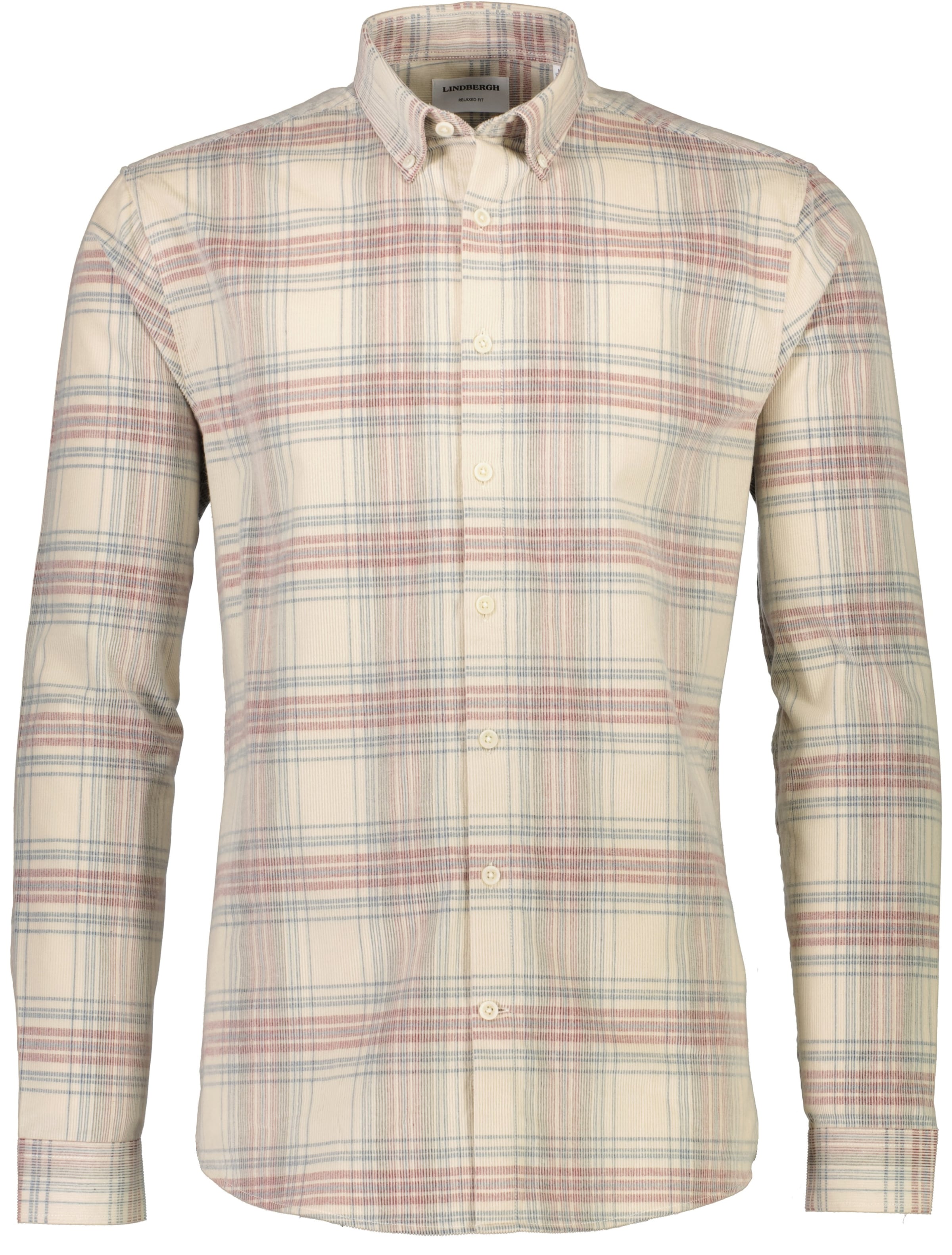 LINDBERGH Langarmhemd mit modernem Karomuster