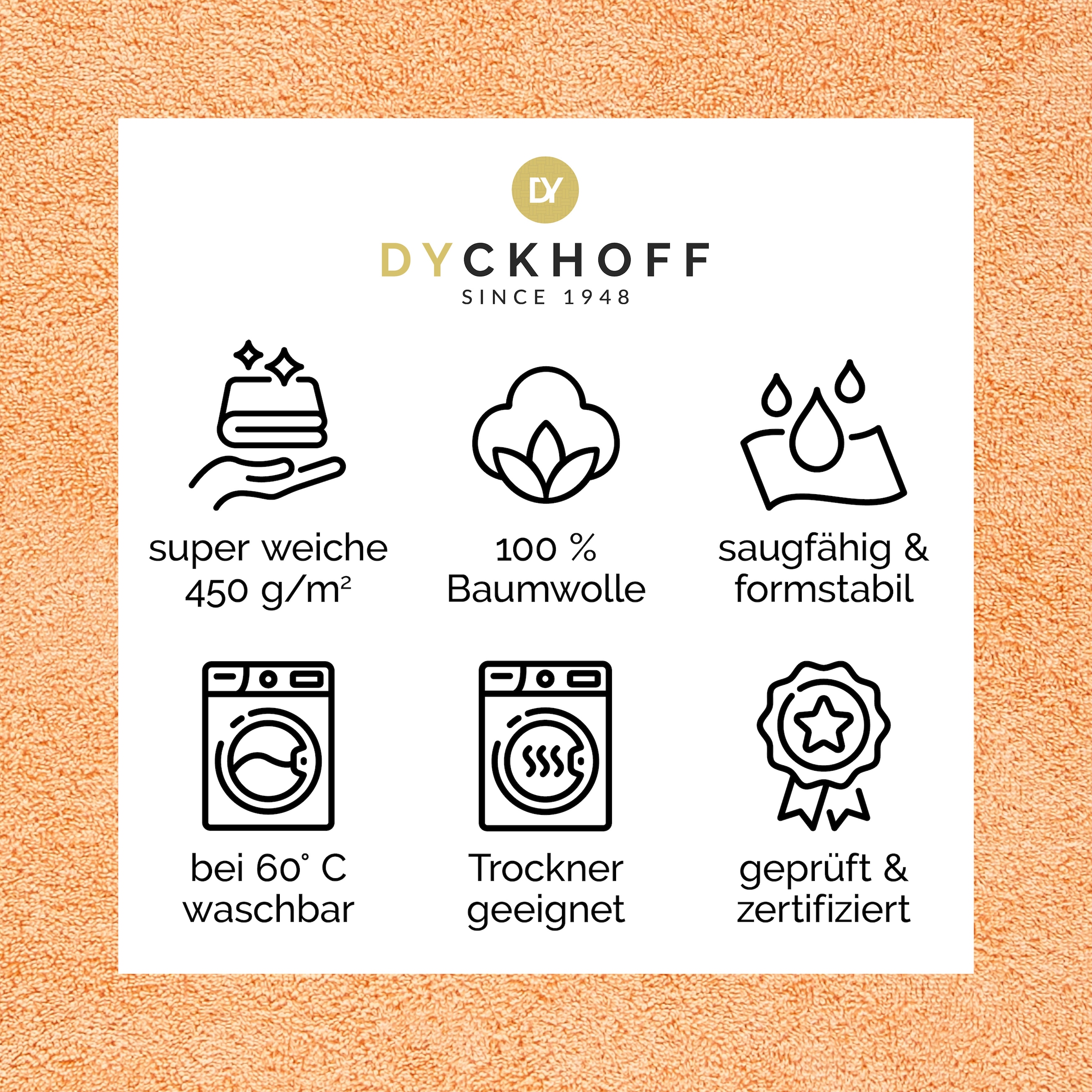 Dyckhoff Handtücher »Pure Natural Uni« BIO Baumwolle, GOTS