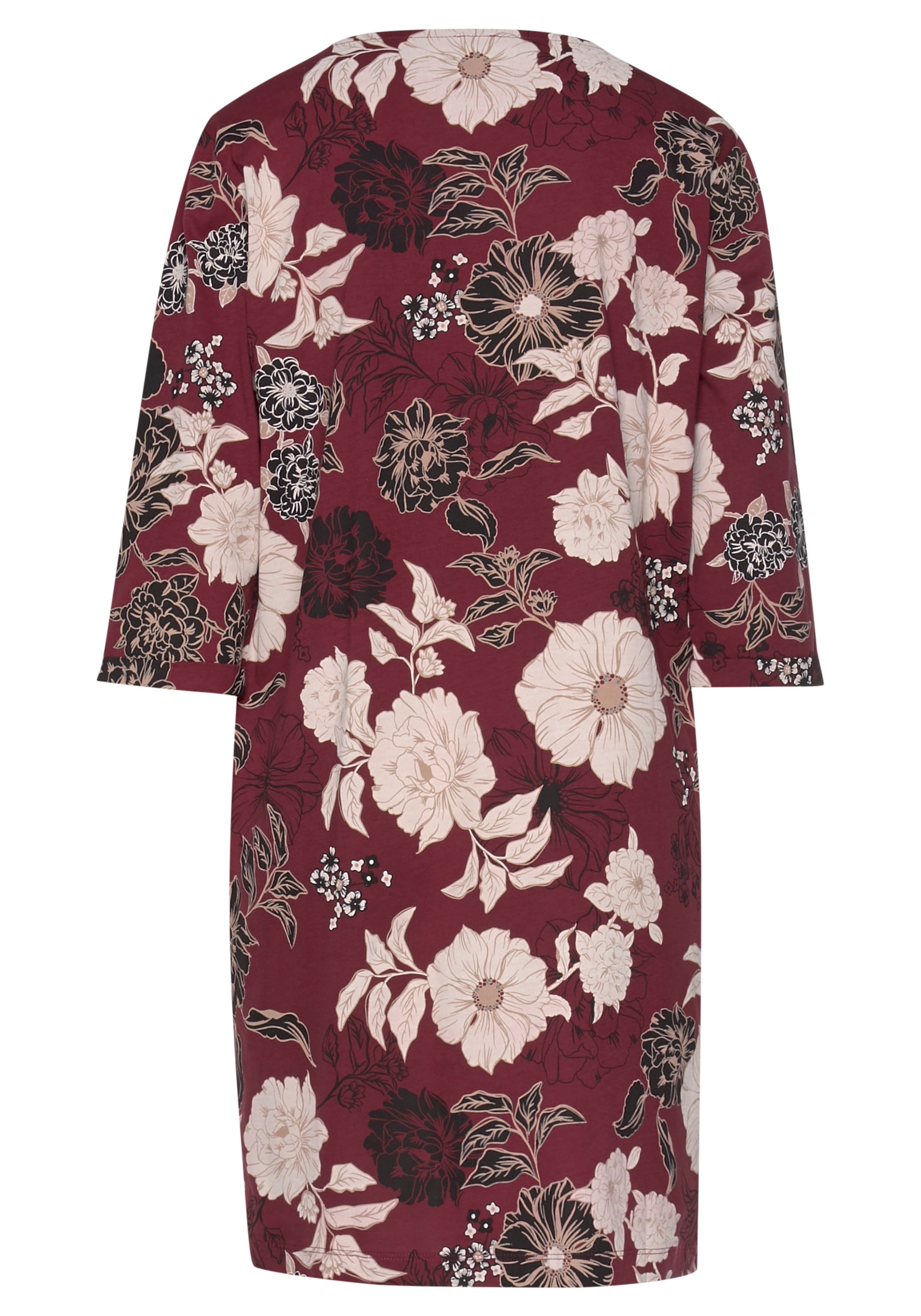 s.Oliver Nachthemd, im Blumen-Dessin mit halbem Ärmel online kaufen | BAUR