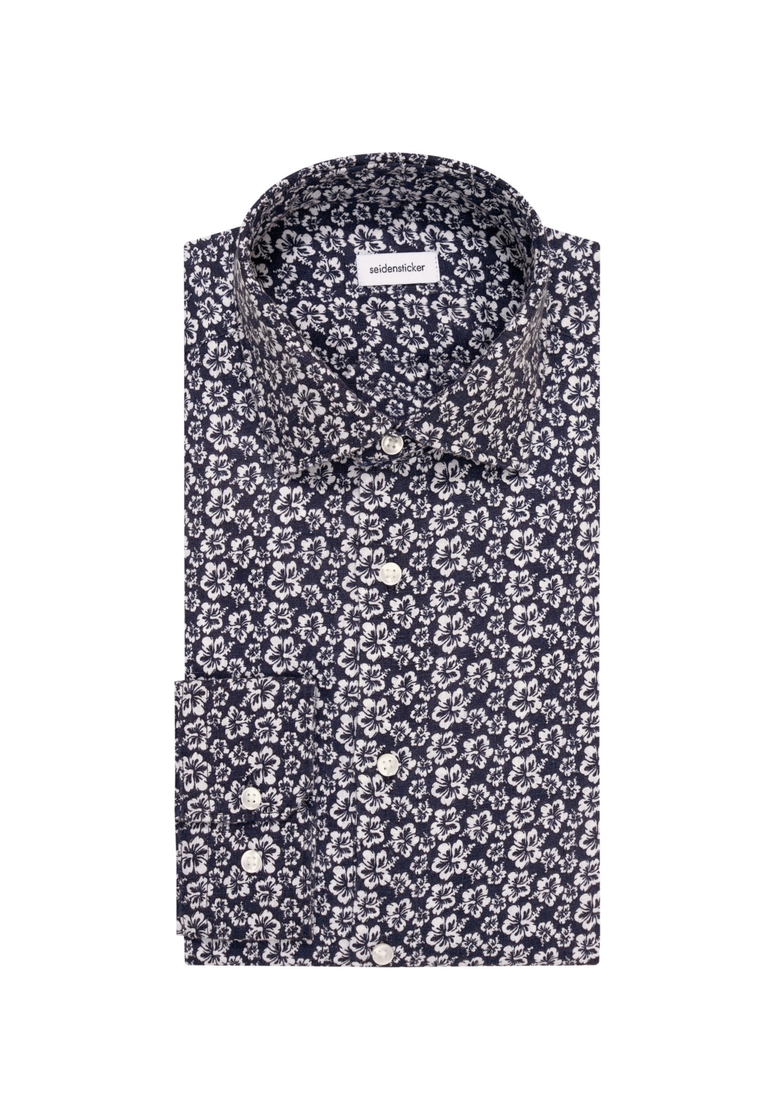seidensticker Businesshemd »Slim«, Slim Langarm Kentkragen Floral