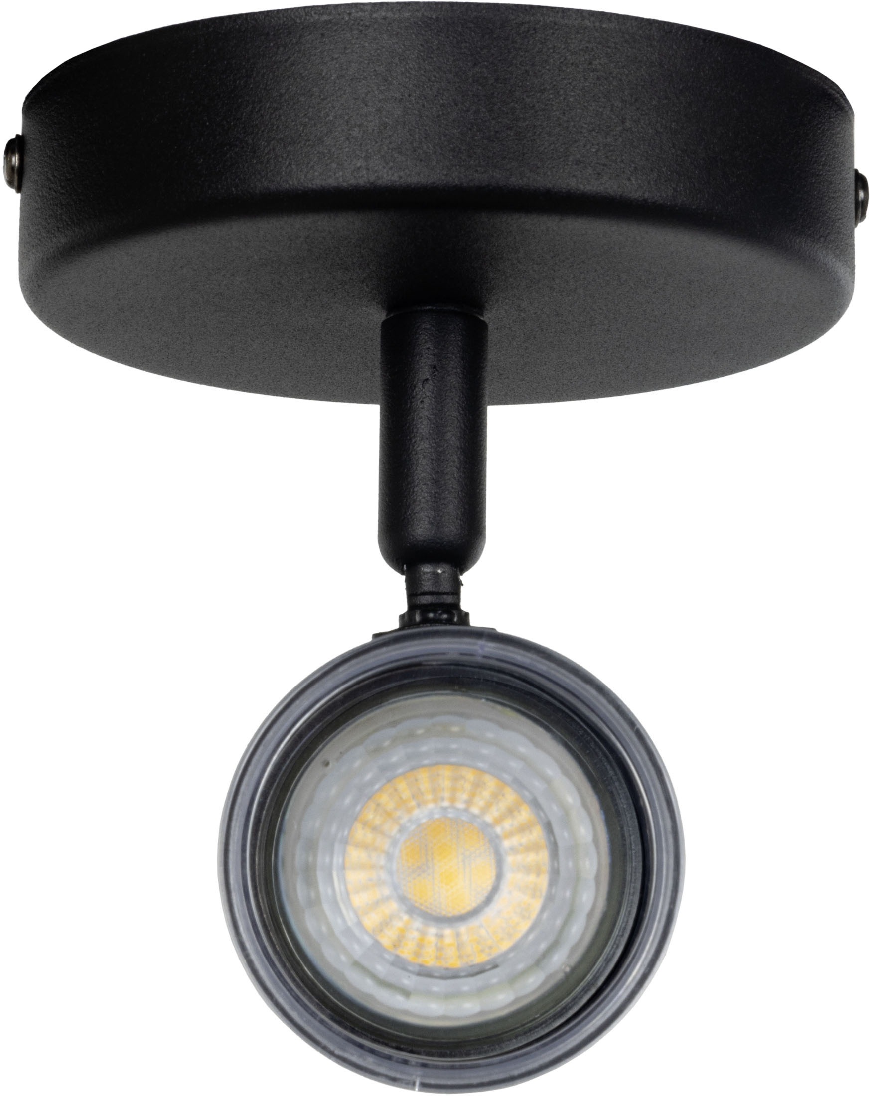 EGLO Deckenleuchte »CONSUMA 1 Spotlampe - Stahl - GU10 - 1X5W - IP44« GU10 1 Stk. Wandleuchte, Wandspot, schwenkbar, Strahler, L11 x H11,5 x AL13 cm